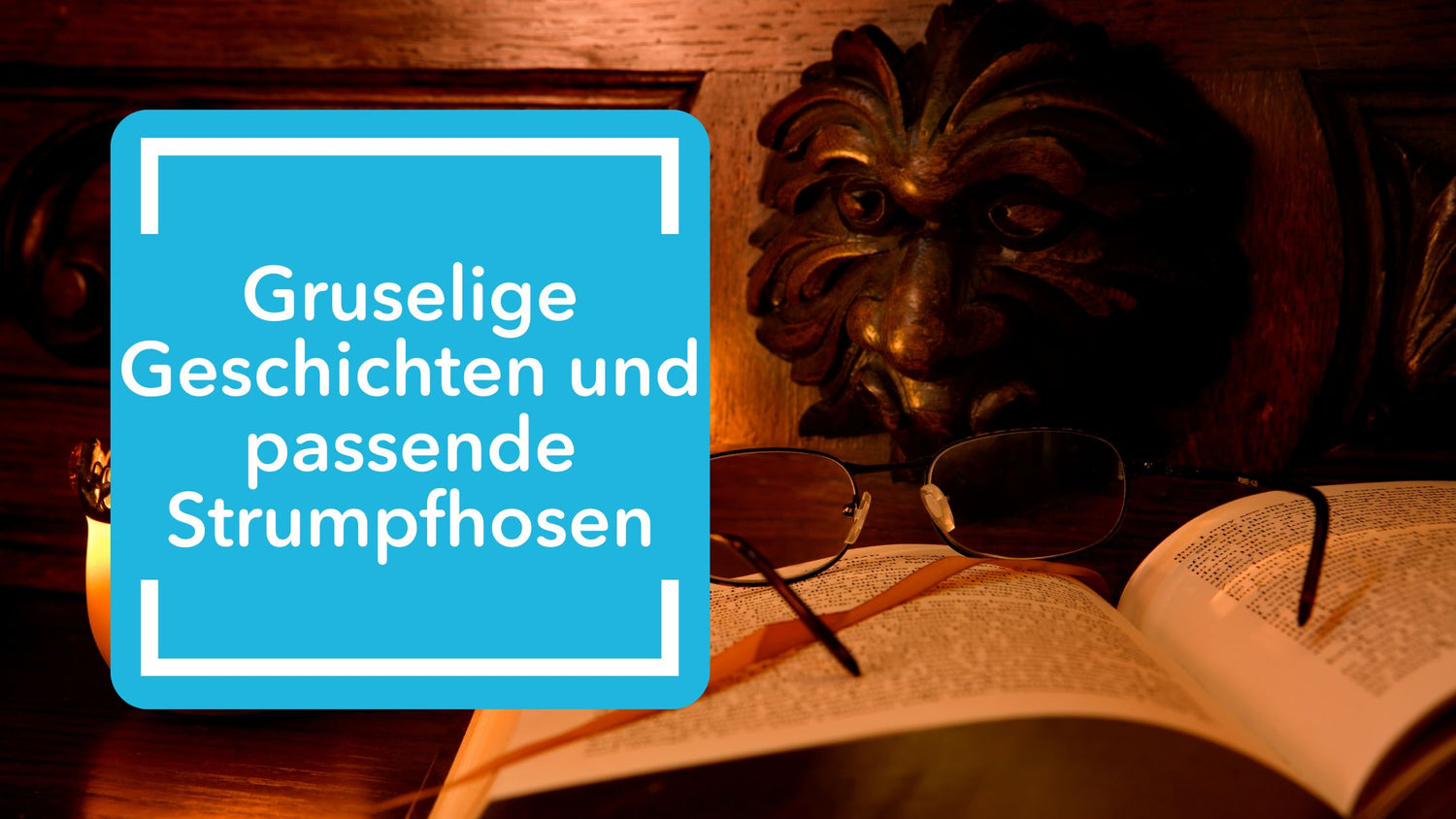 Gruselige Bücher für den Oktober, kombiniert mit herbstlichen Strumpfhosen