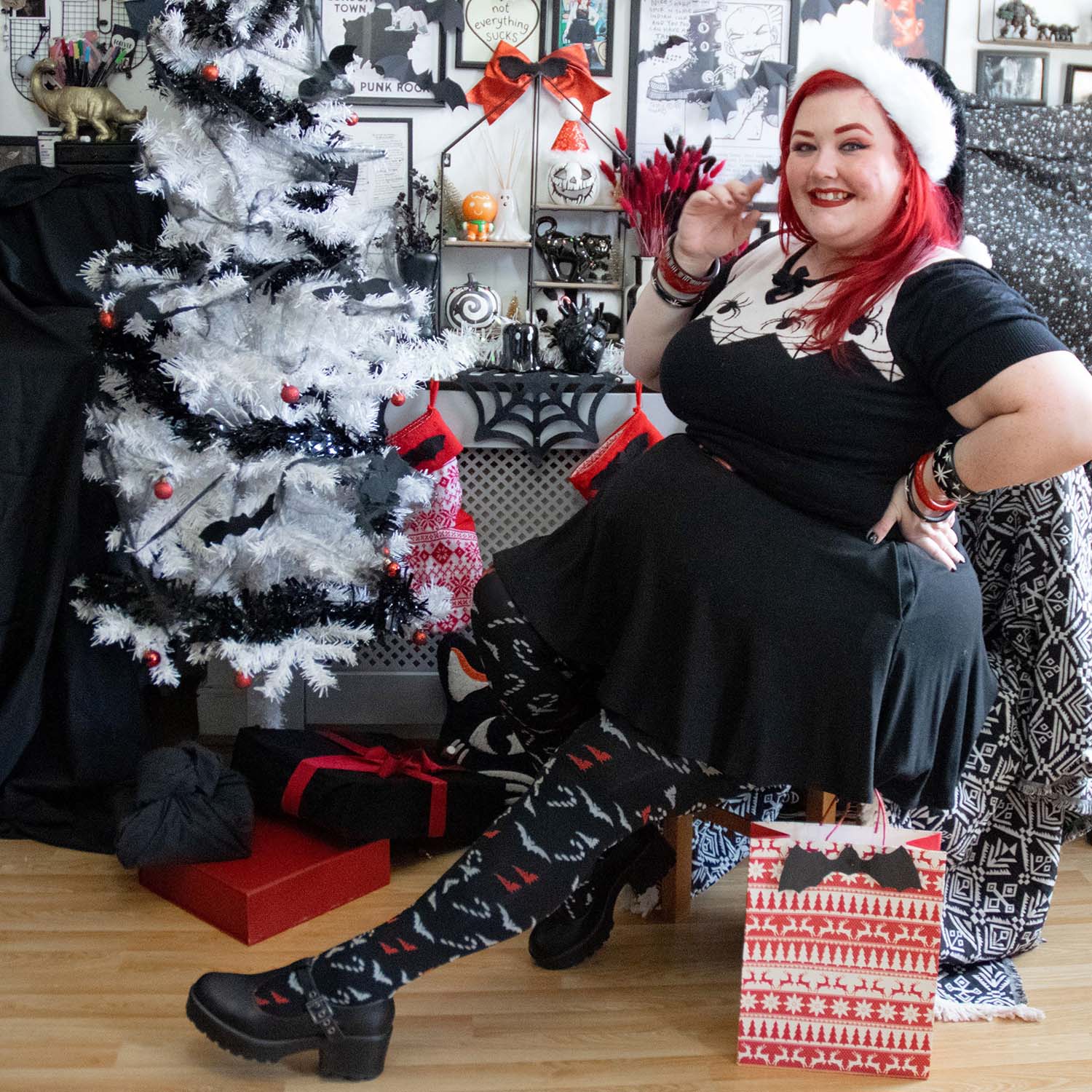 Weihnachts-Strumpfhose - Bad Santa