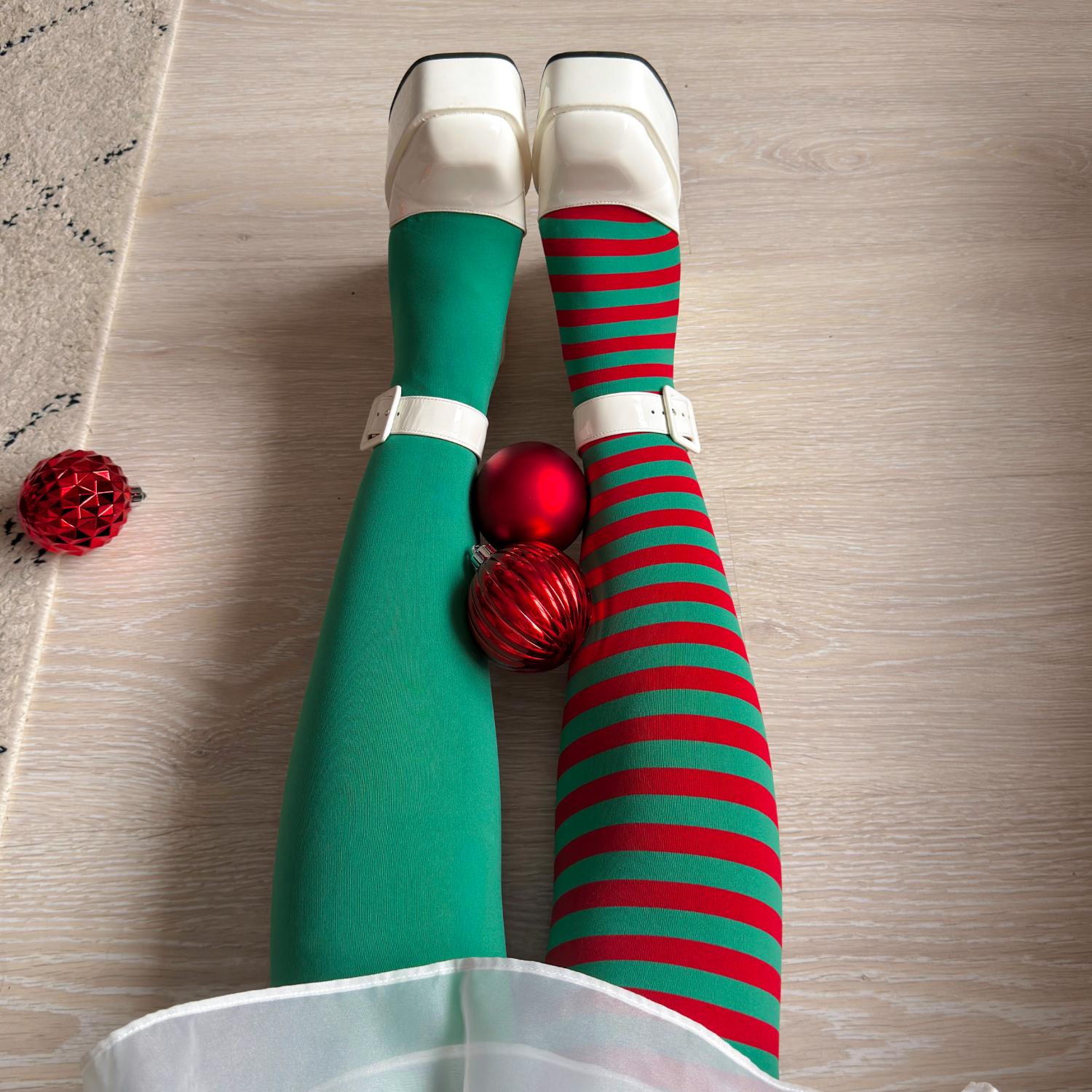 Weihnachts-Strumpfhose - Duo Elf