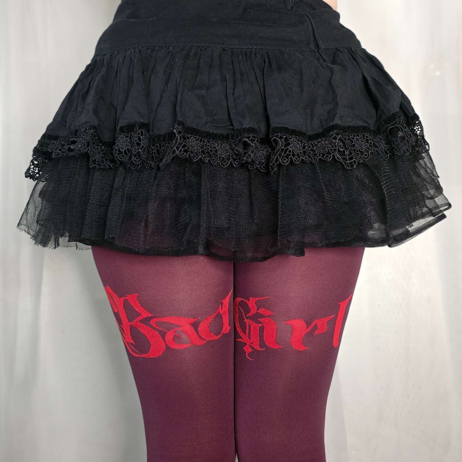 80 Den Ouvert-Strumpfhose – Bad Girl – Devotion