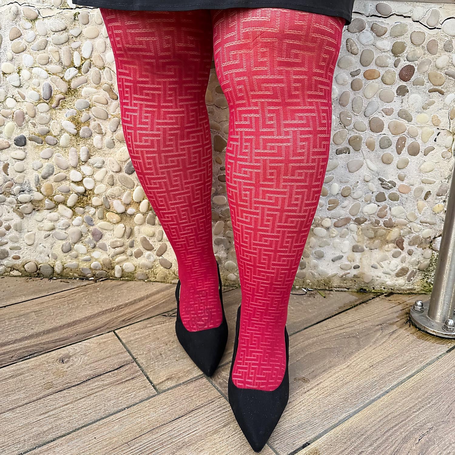 Netzstrumpfhose - Traditional Rot