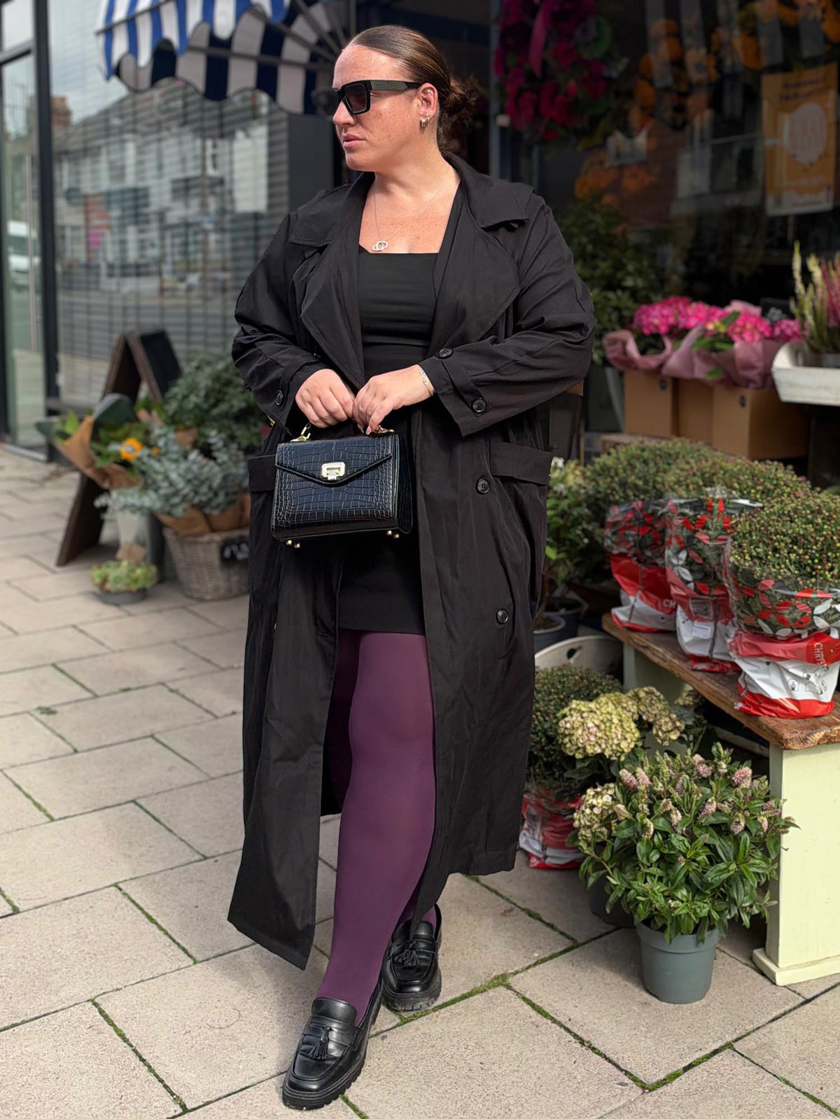 120 Denier Strumpfhosen - Plum