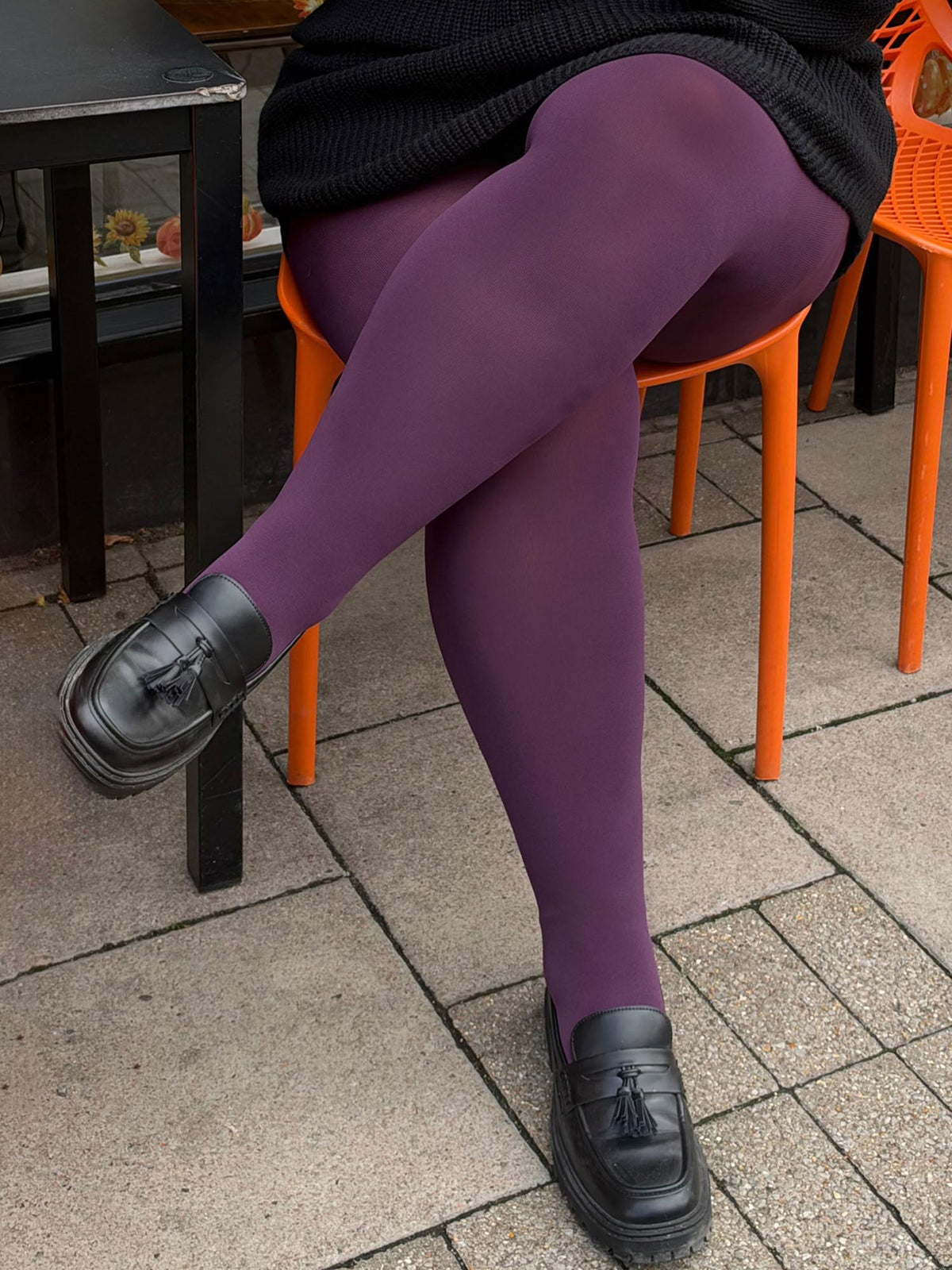 120 Denier Strumpfhosen - Plum