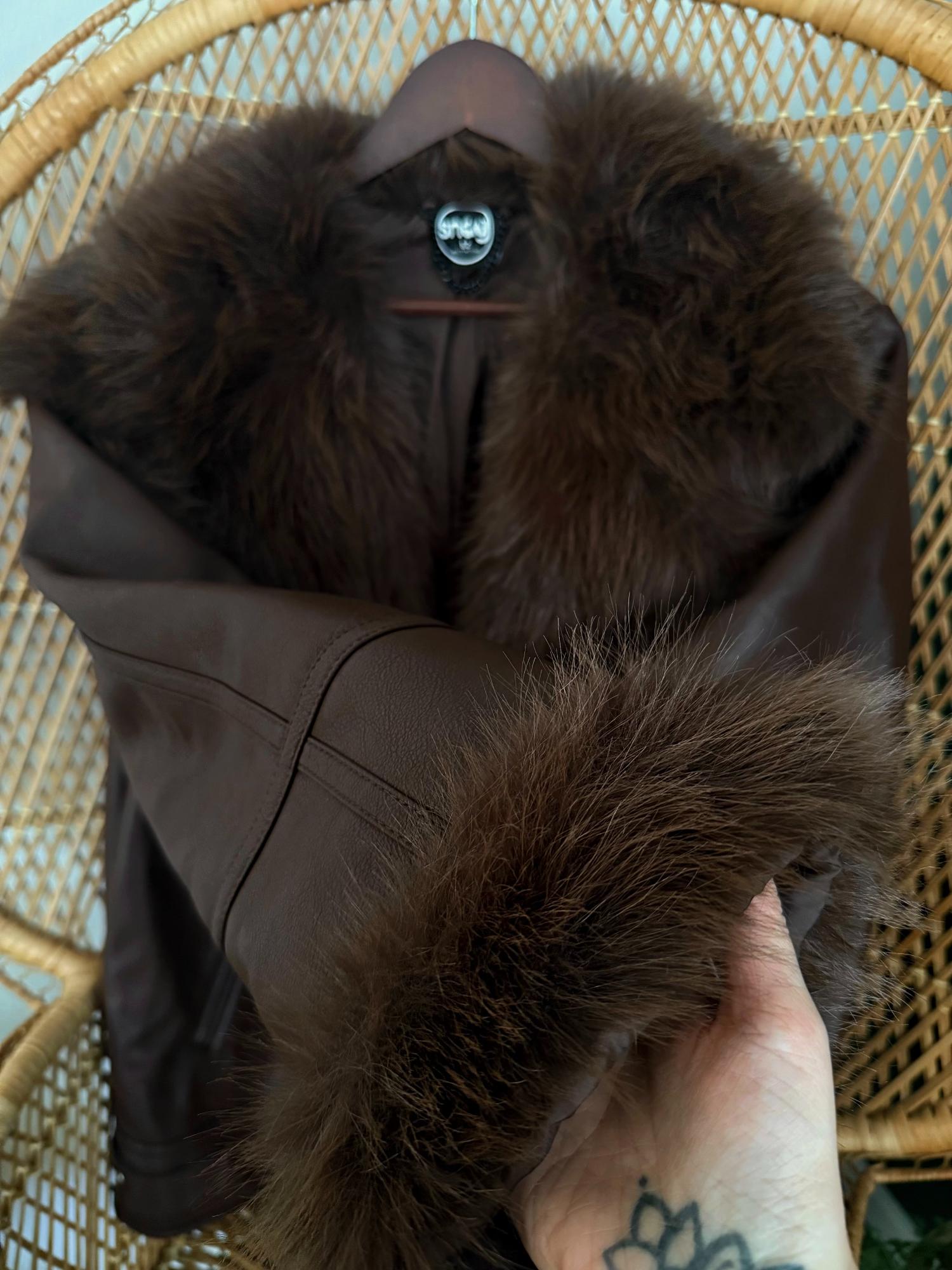 Amelia Aviator Jacke – Braun