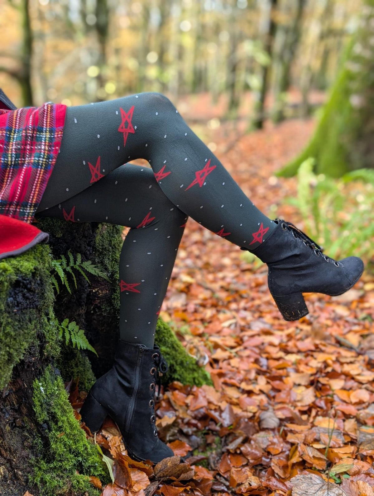 Weihnachts-Strumpfhose - Woodland Magick