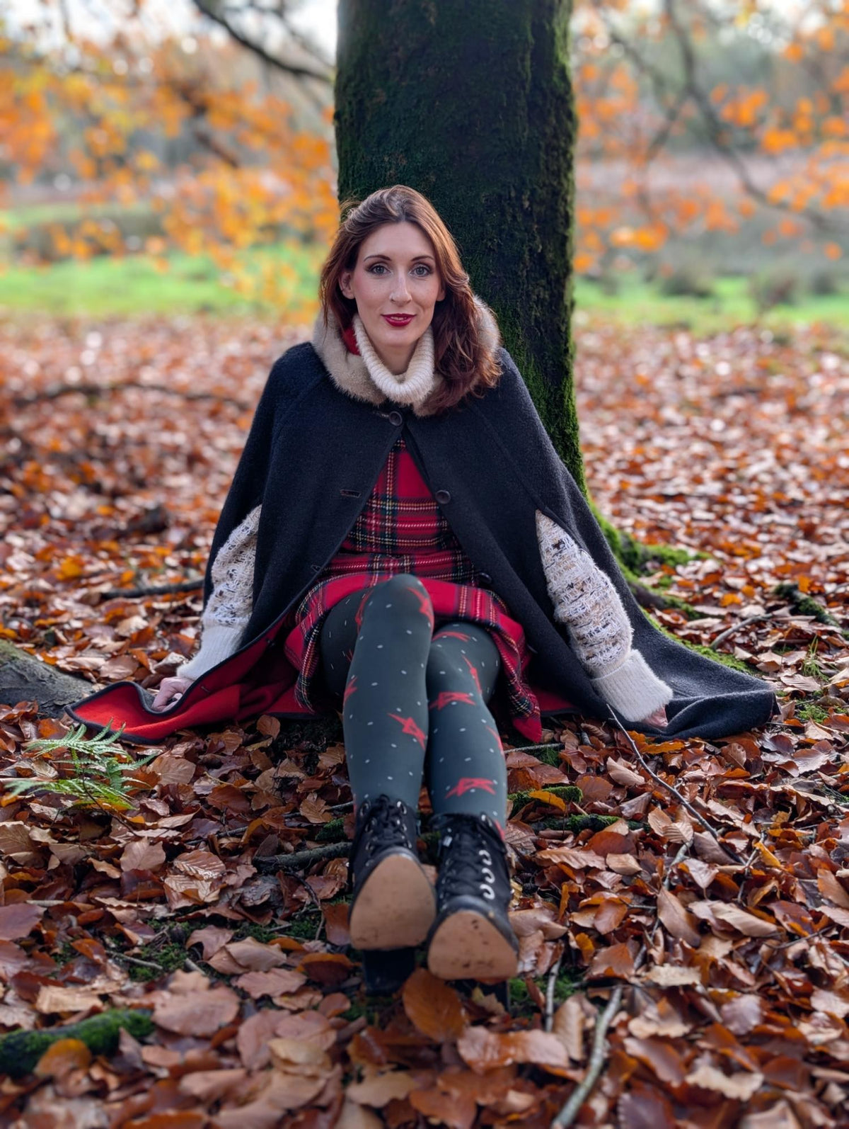 Weihnachts-Strumpfhose - Woodland Magick