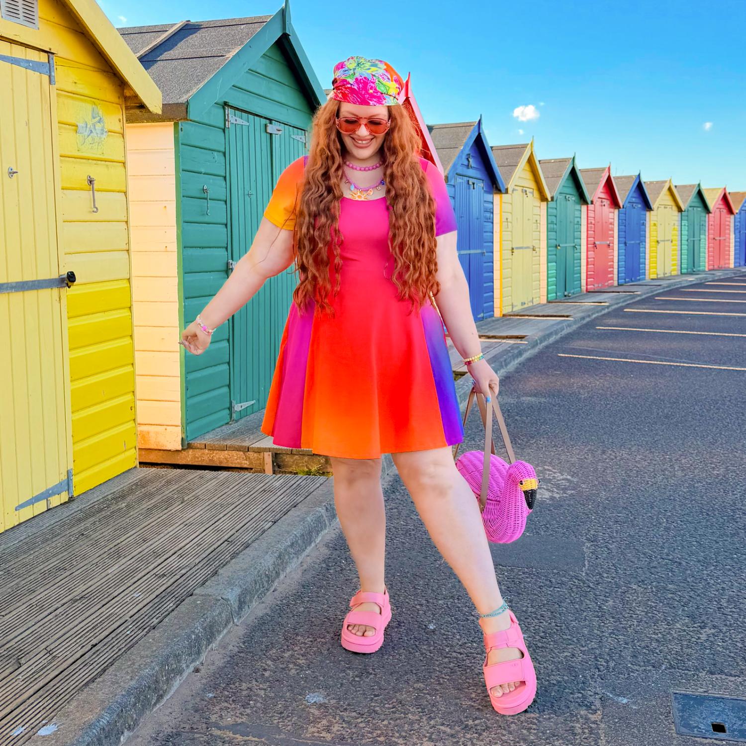 A-Linien-Minikleid „Vanessa“ – Rainbow