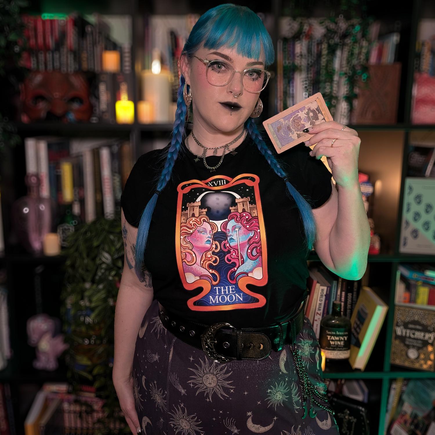 Major Arcana Baby Tee - XVIII Der Mond