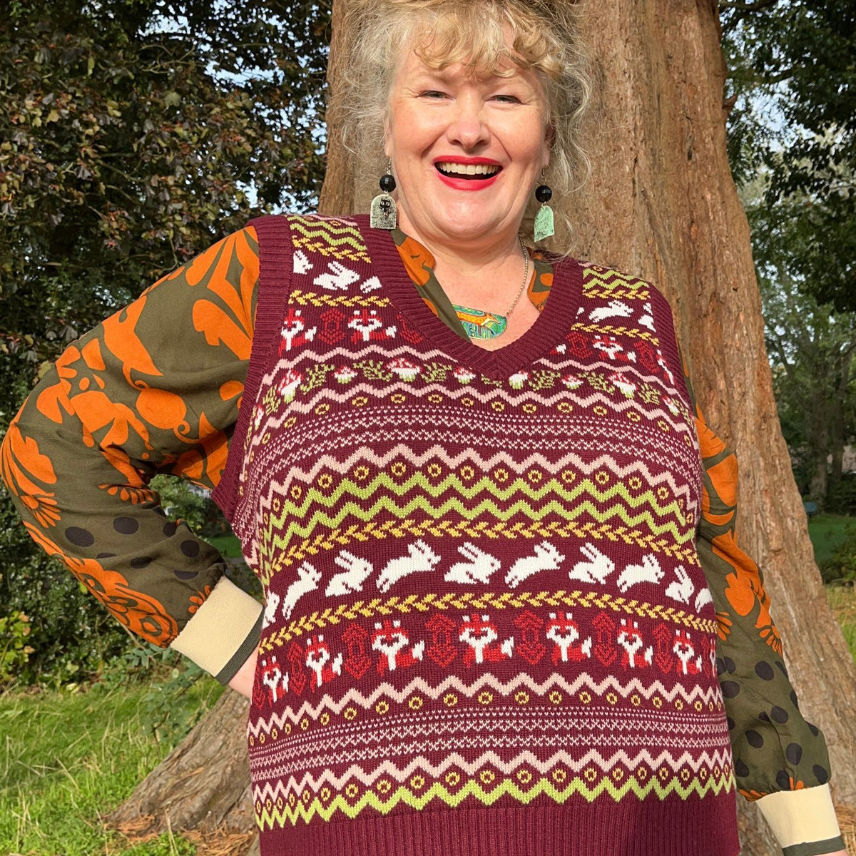 Fair Isle Pullunder – Woodland Adventure – Mehrfarbig