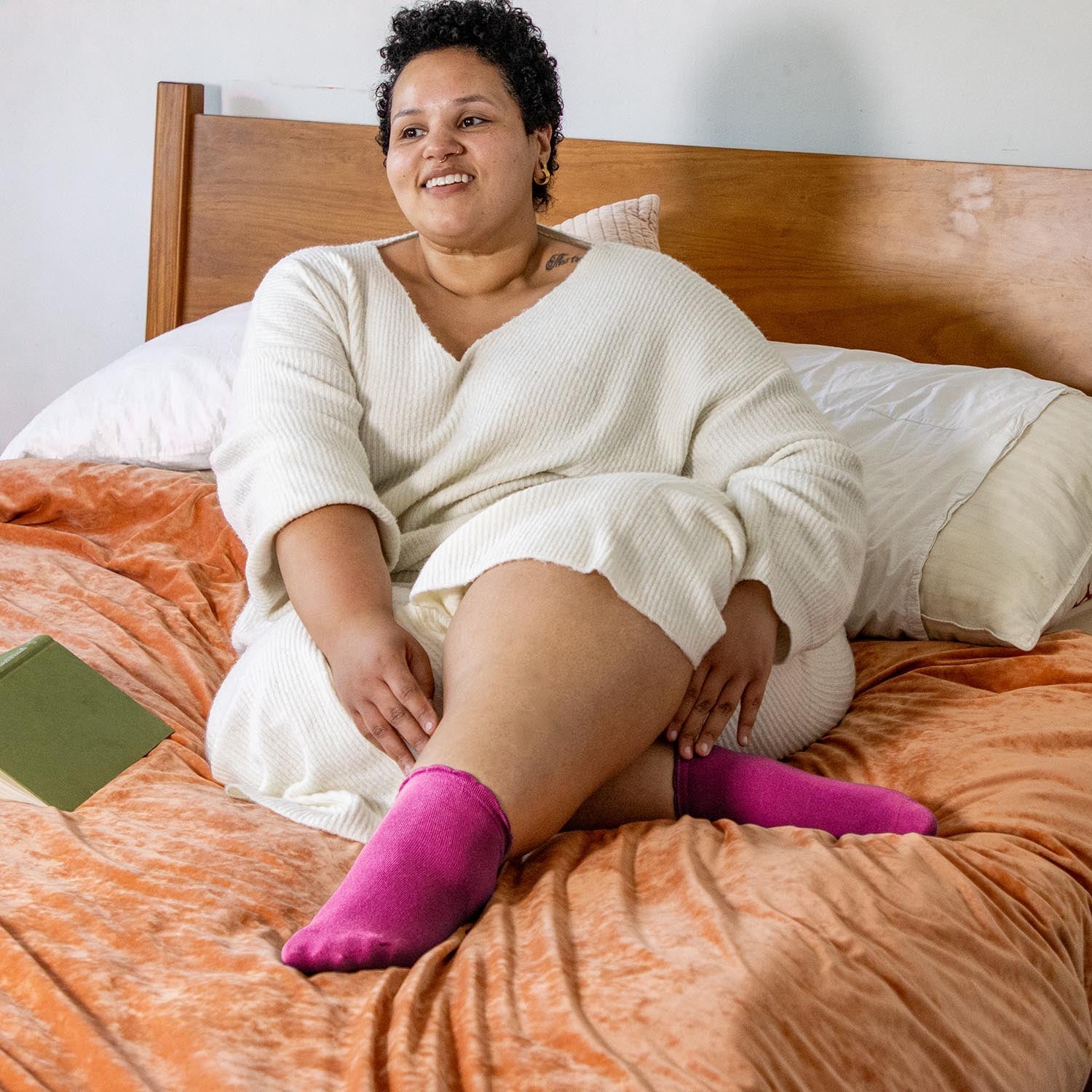 Ultimative Bambus-Knöchelsocken - Hibiscus
