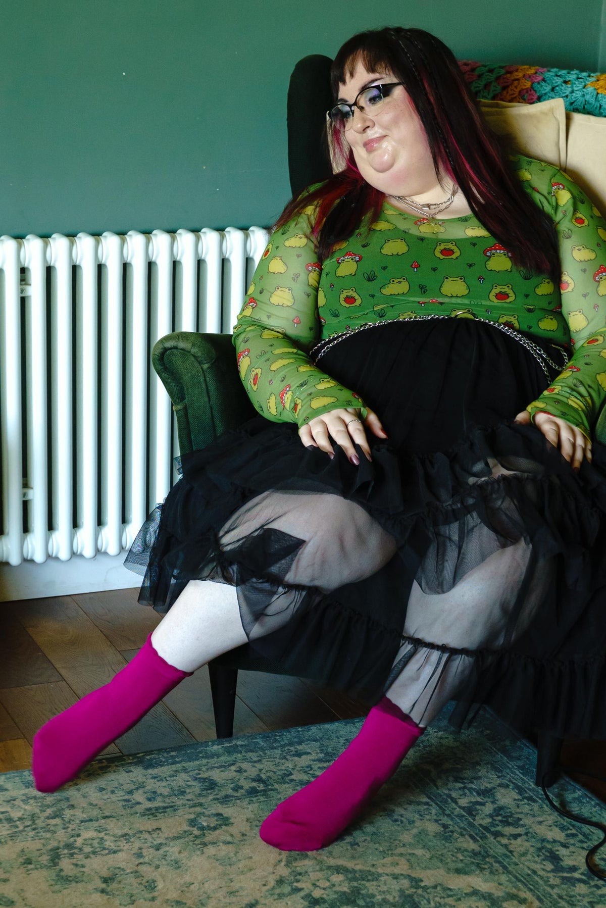 Ultimative Bambus-Knöchelsocken - Hibiscus