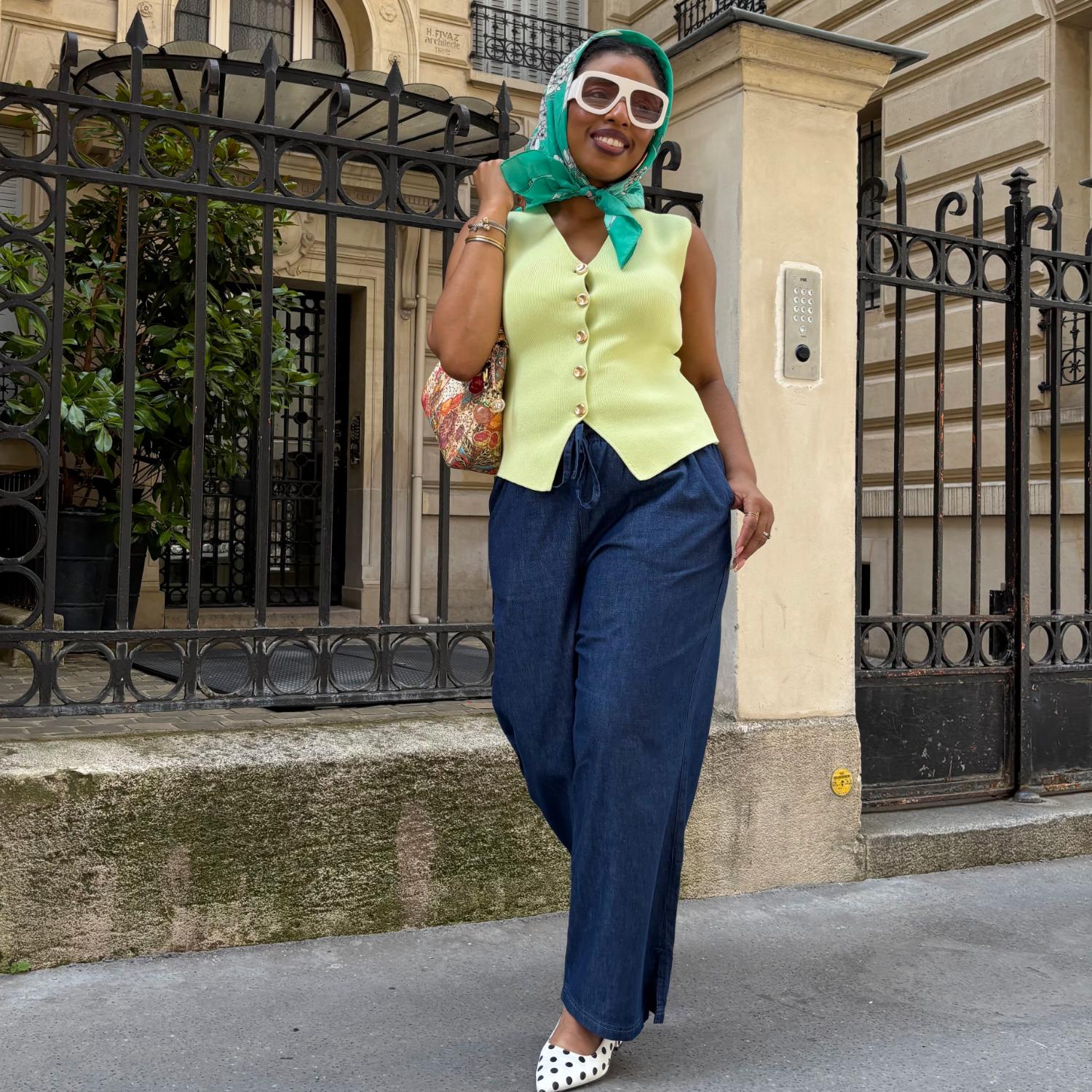 Entspannte Chambray-Hose – Denim