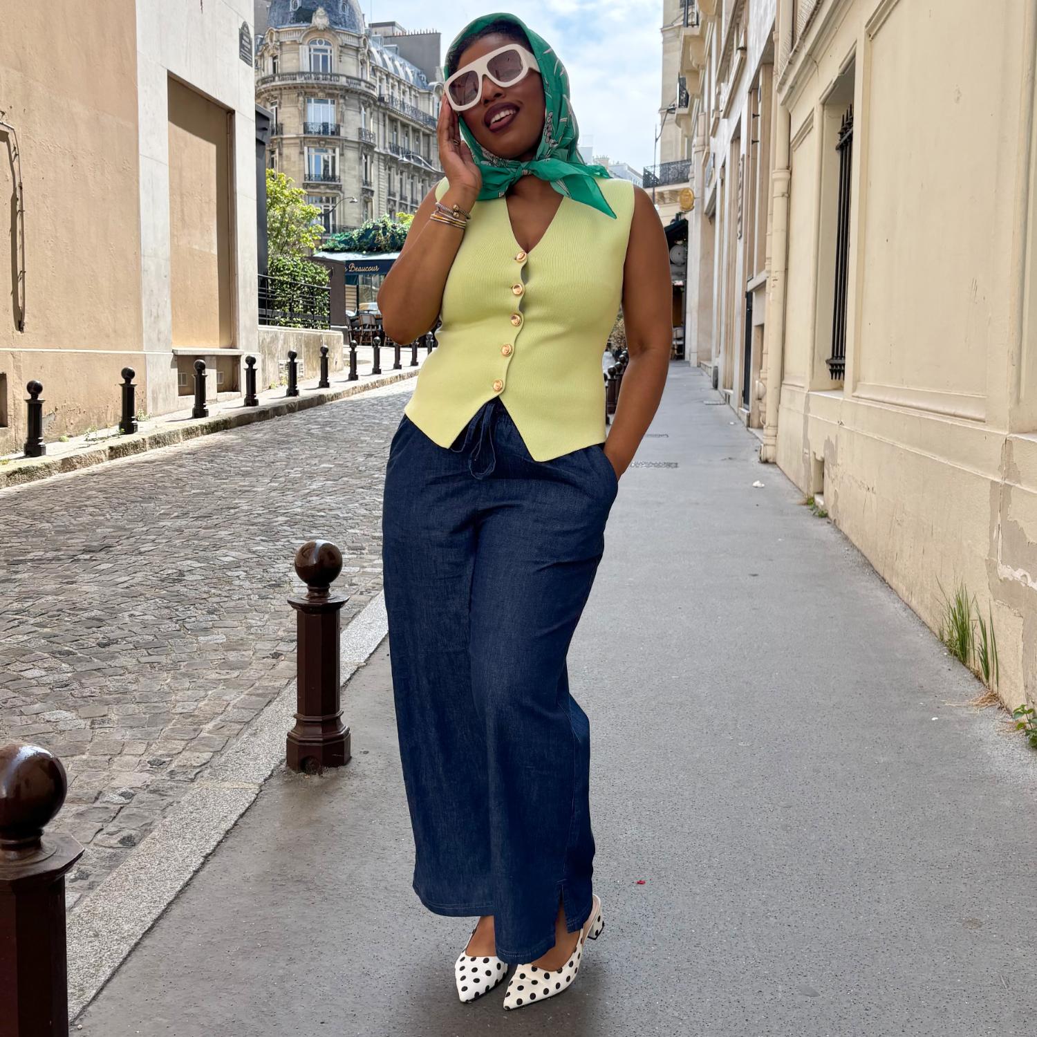 Entspannte Chambray-Hose – Denim