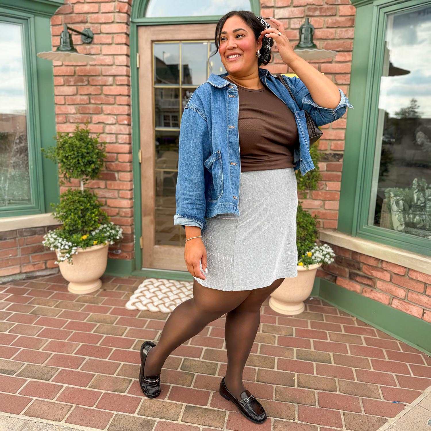 50 Den Halbblickdichte Halo Strumpfhose – Praline