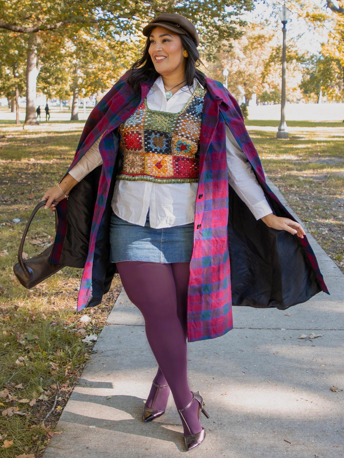 120 Denier Strumpfhosen - Plum
