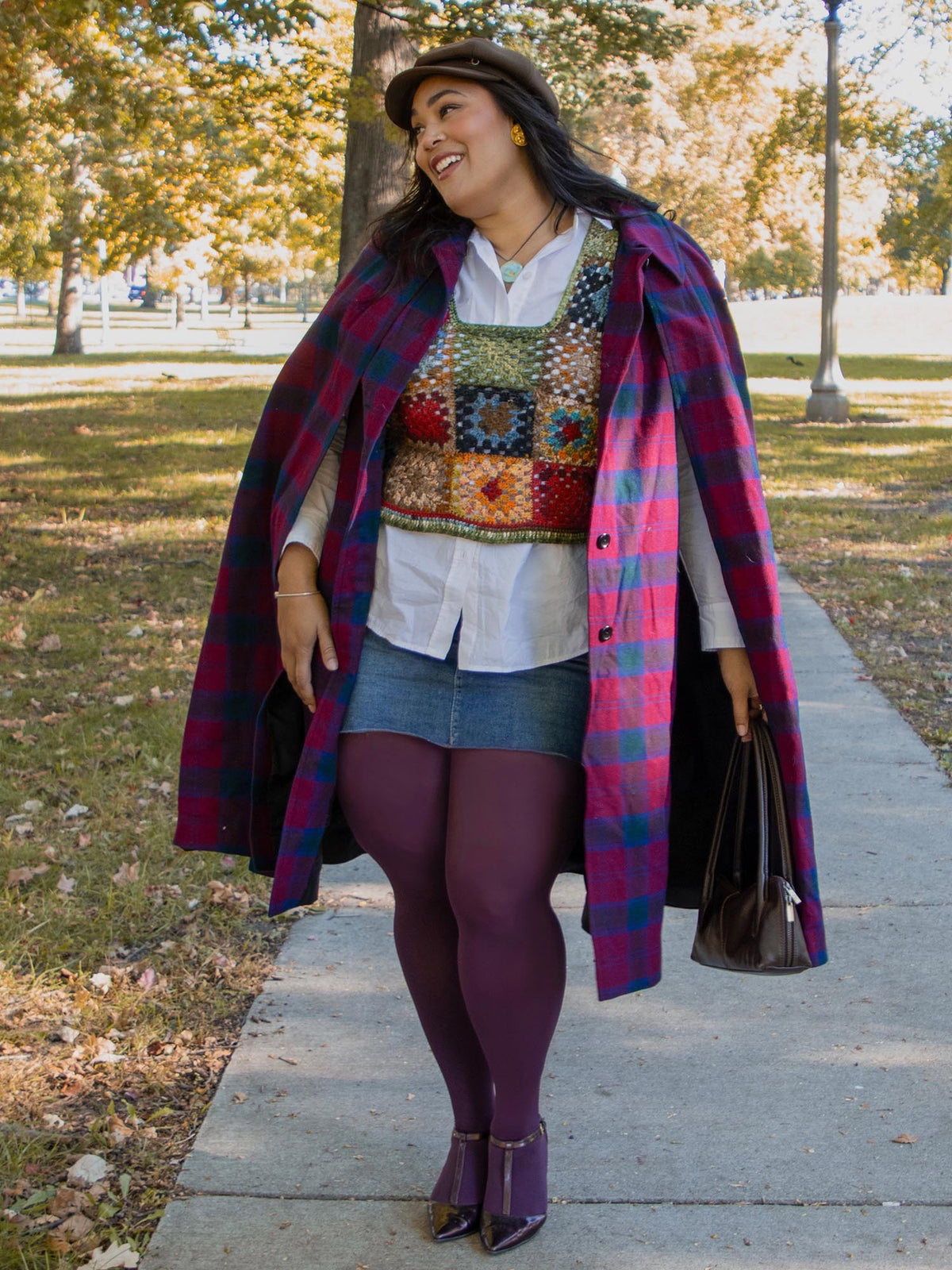120 Denier Strumpfhosen - Plum