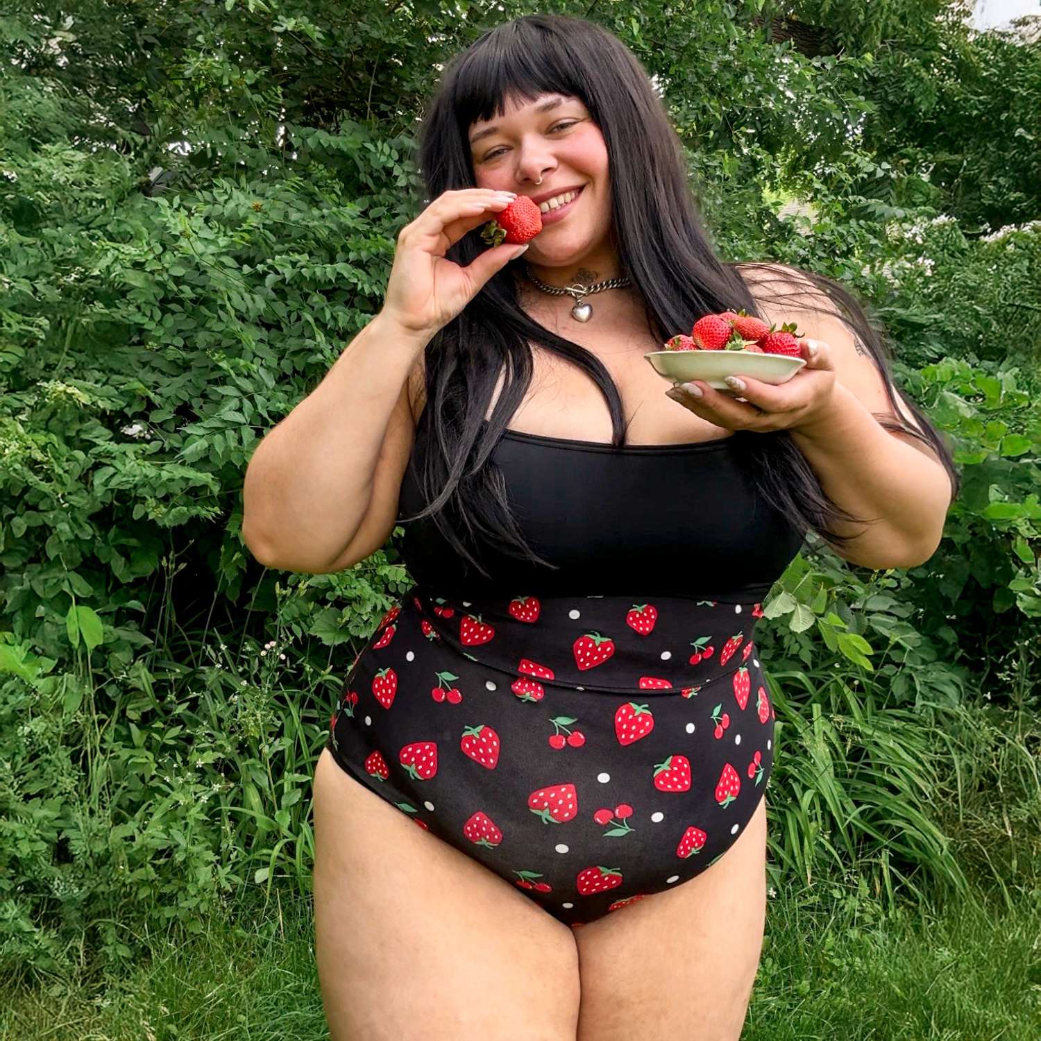Fruity Super High Waist Slip – Schwarz