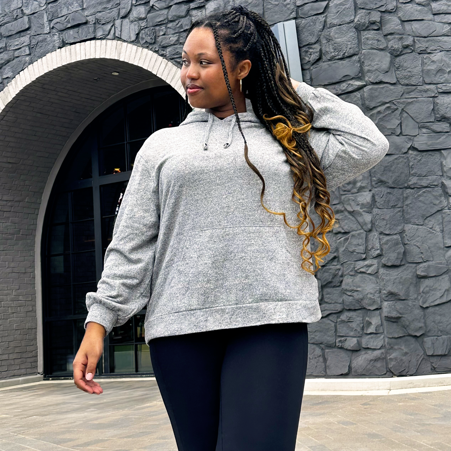 Bluza z kapturem - Heather Grey