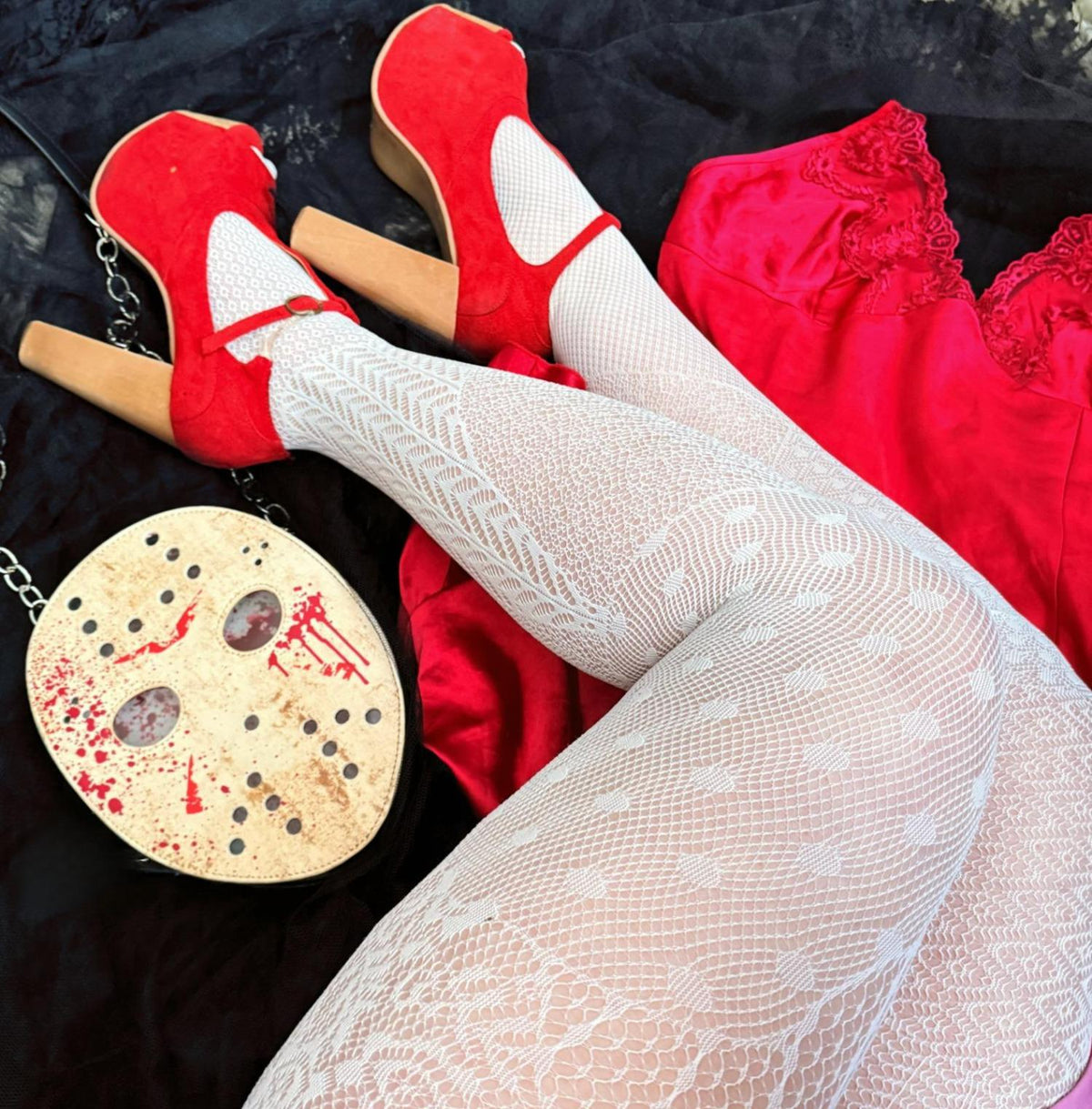 Halloween-Strumpfhose – In Pieces – Snowball