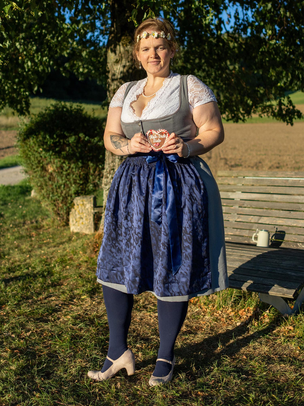80 Denier Tights - Marinblå