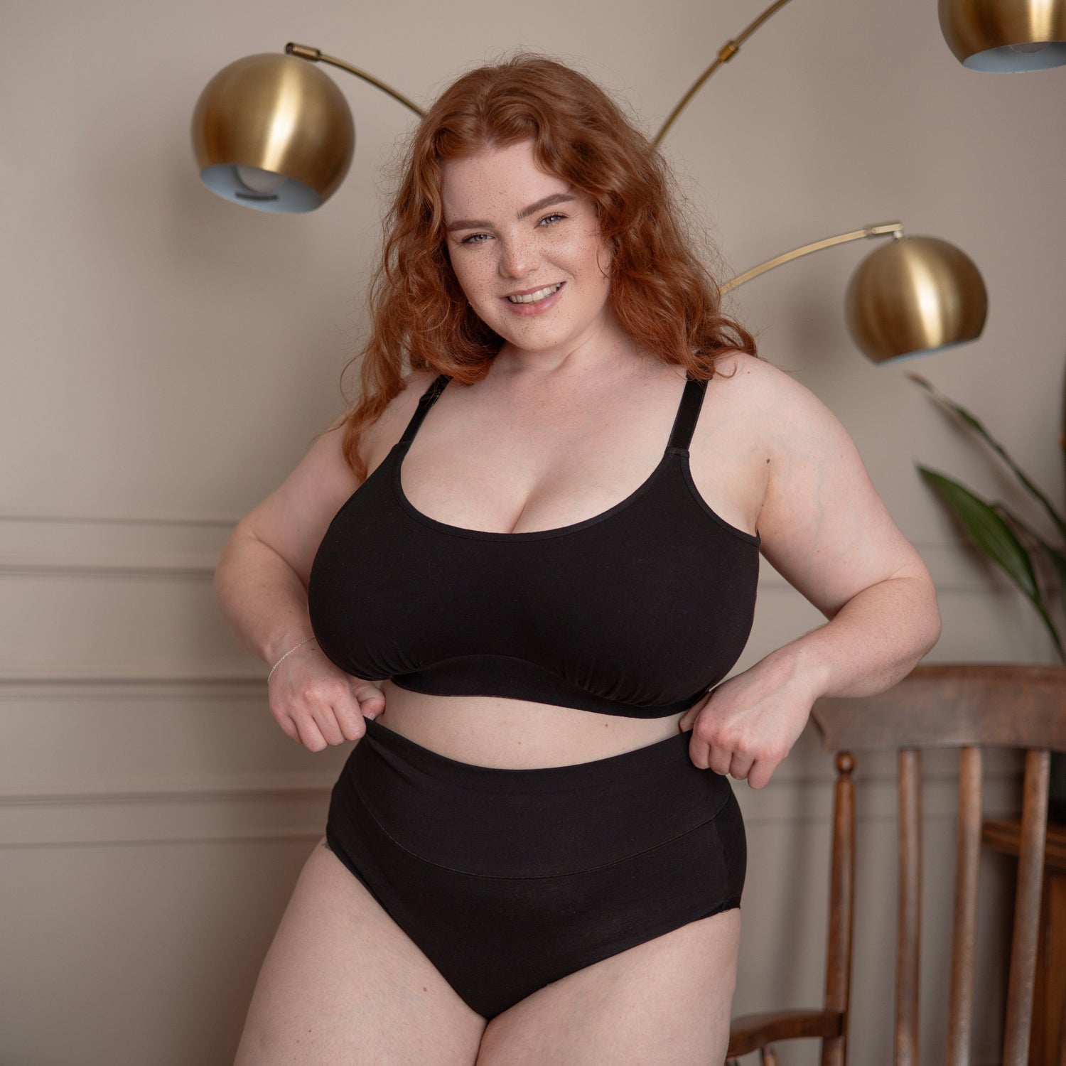 Cotton Comfort Bralette - Schwarz
