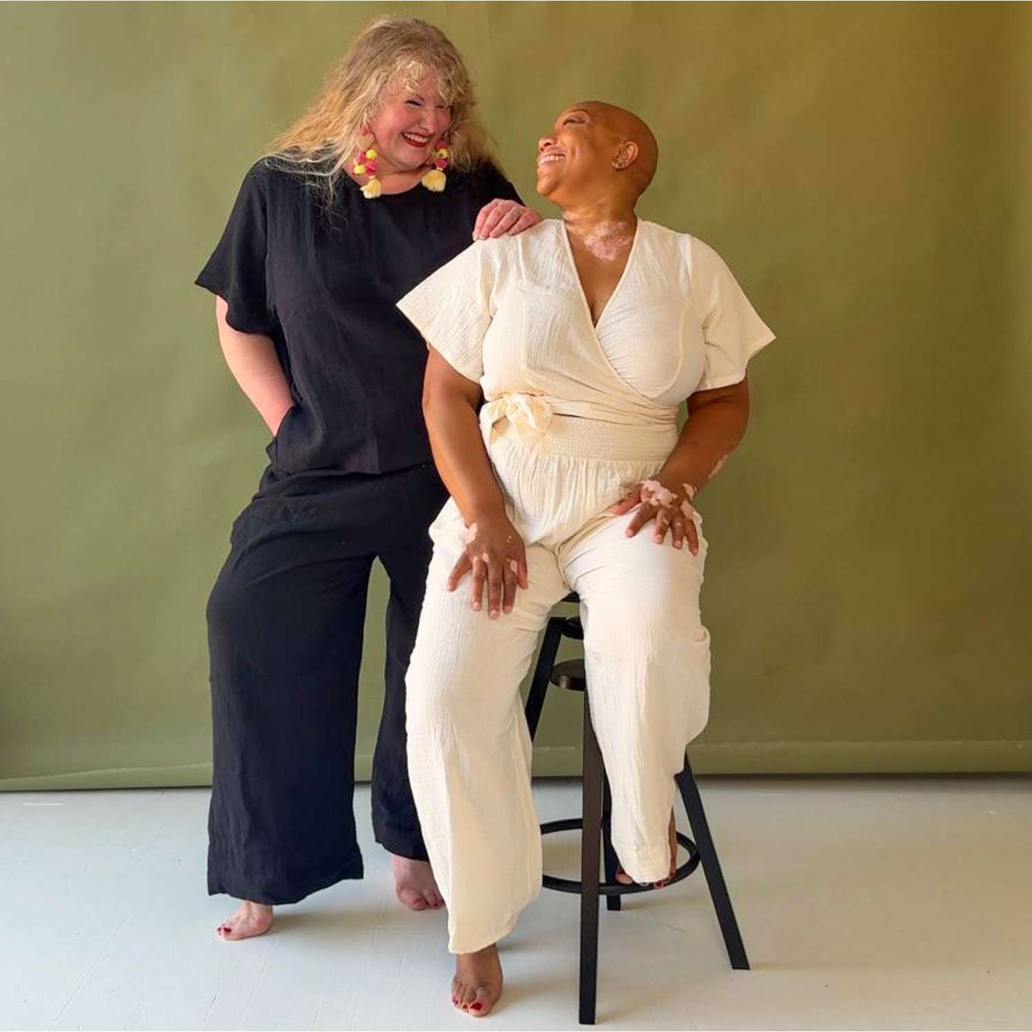 Sonia Wickeloberteil aus Baumwoll-Musselin – Creme