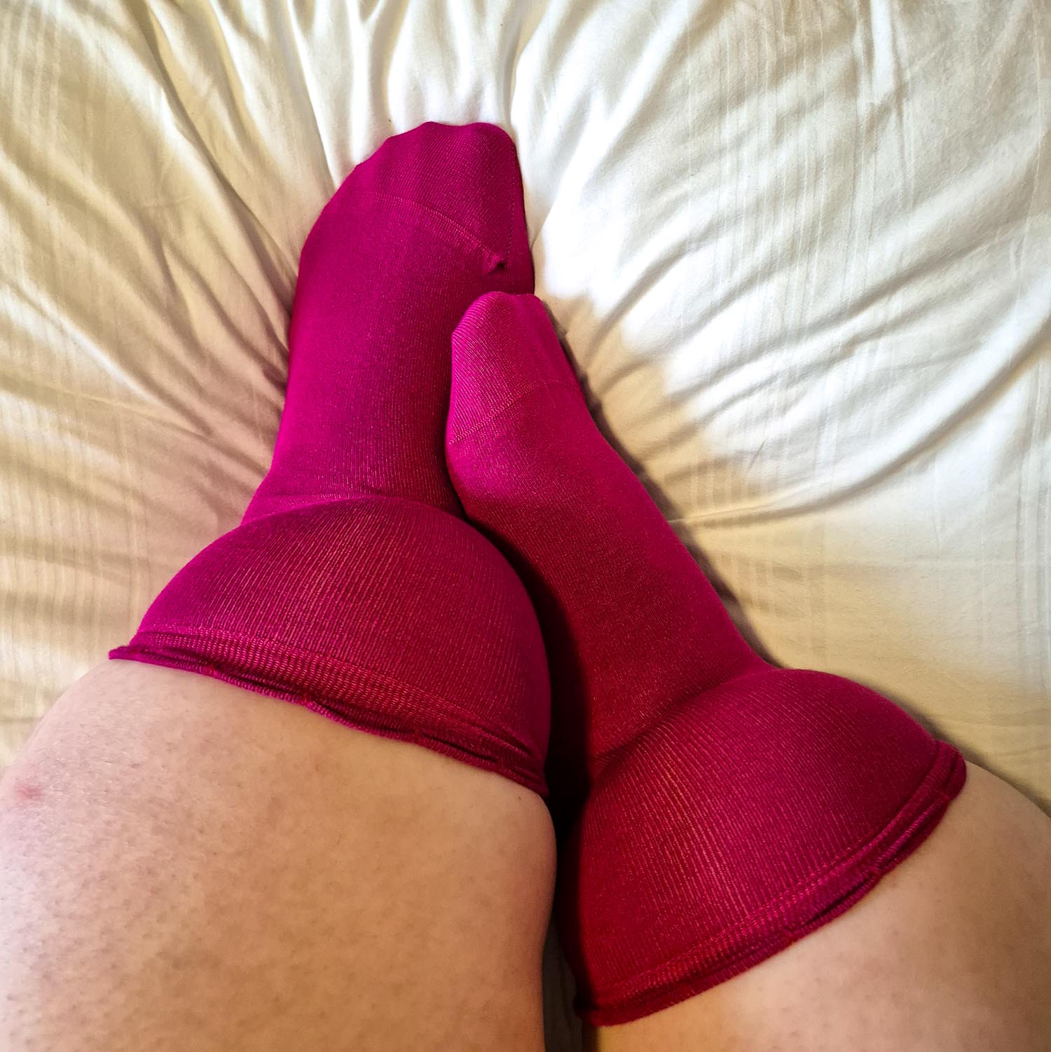 Ultimative Bambus-Knöchelsocken - Hibiscus