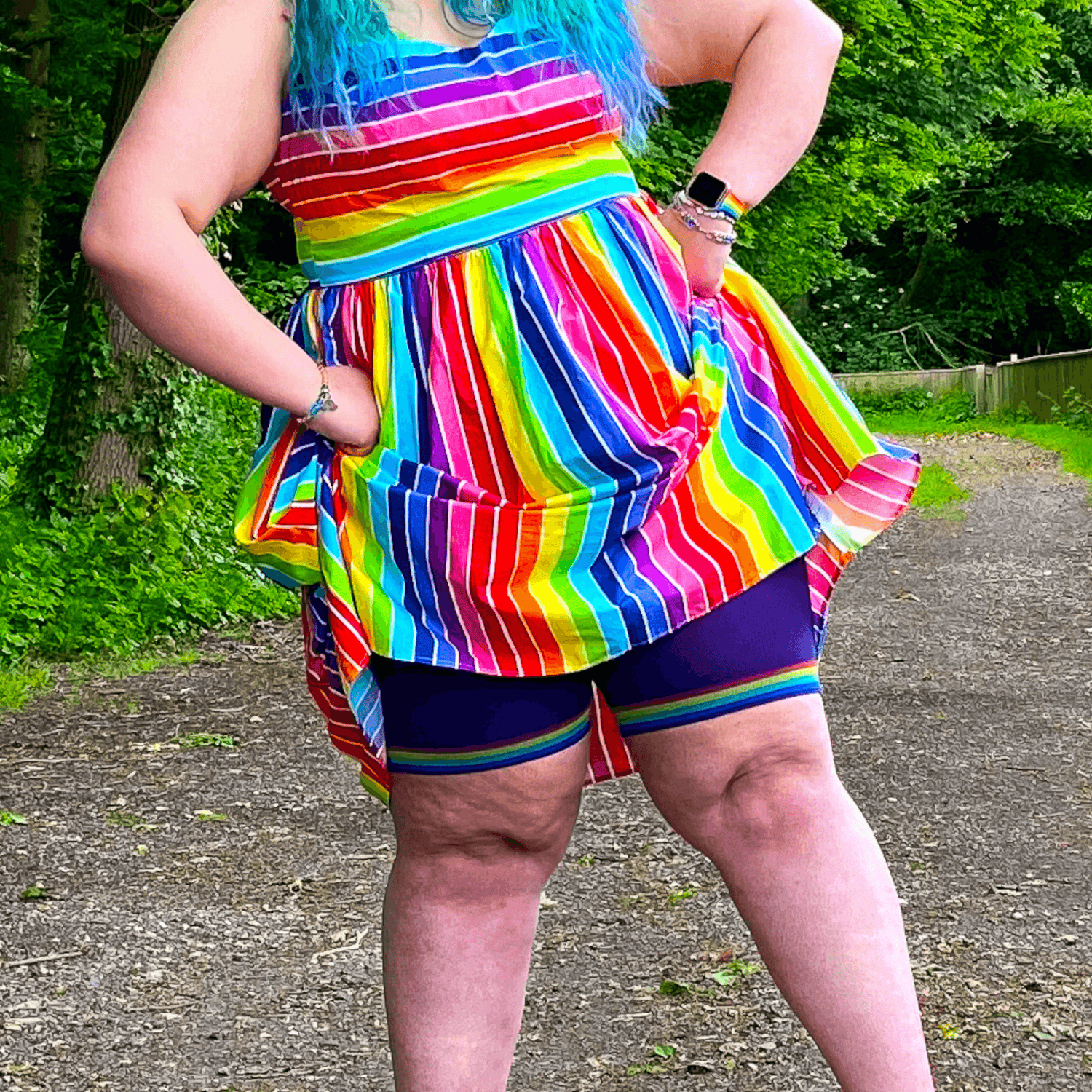 Stay Cool Chub Rub Shorts - Pride - Menschliche Natur