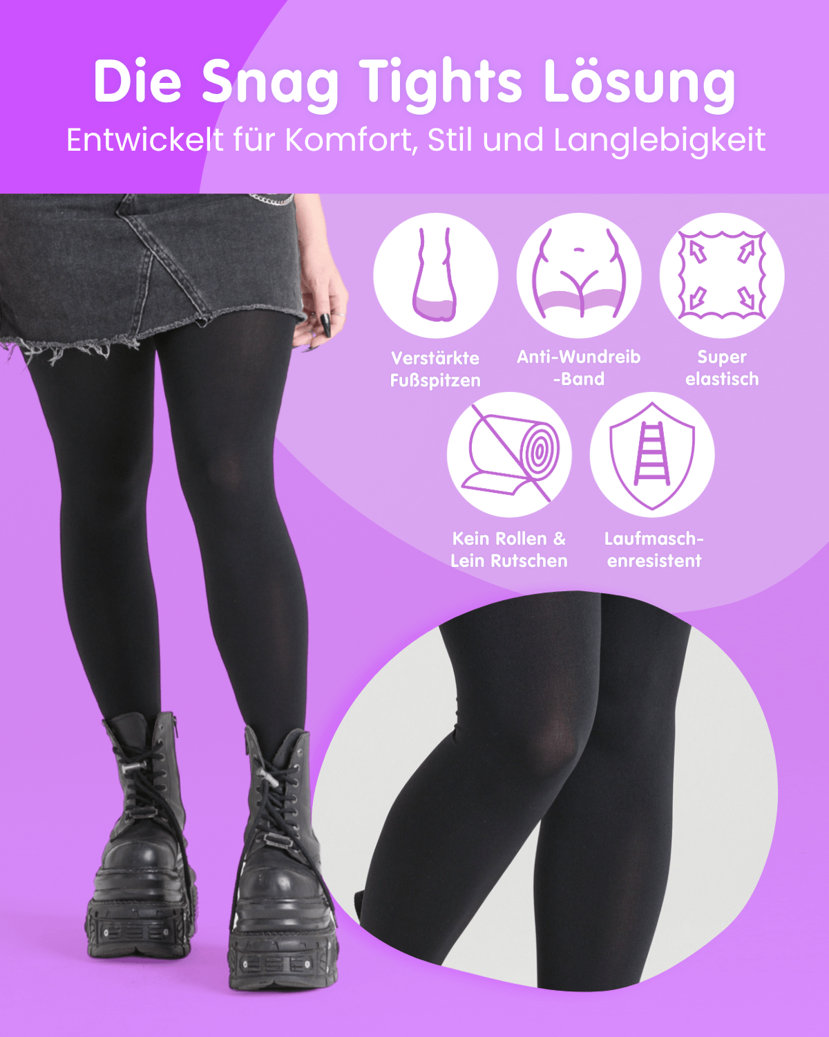 120 Denier Strumpfhosen - Kraken's Breath