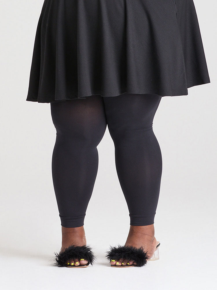 Footless Tights - Svart