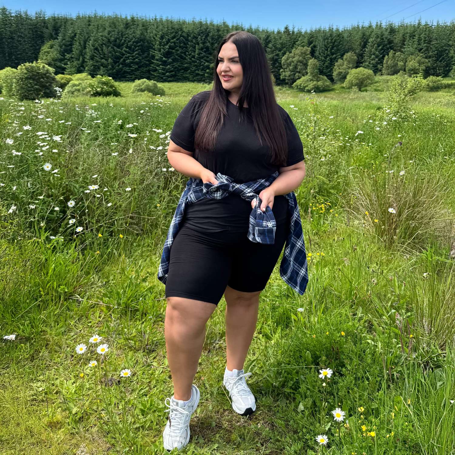 Chub Rub Shorts aus Naturfaser – Schwarz