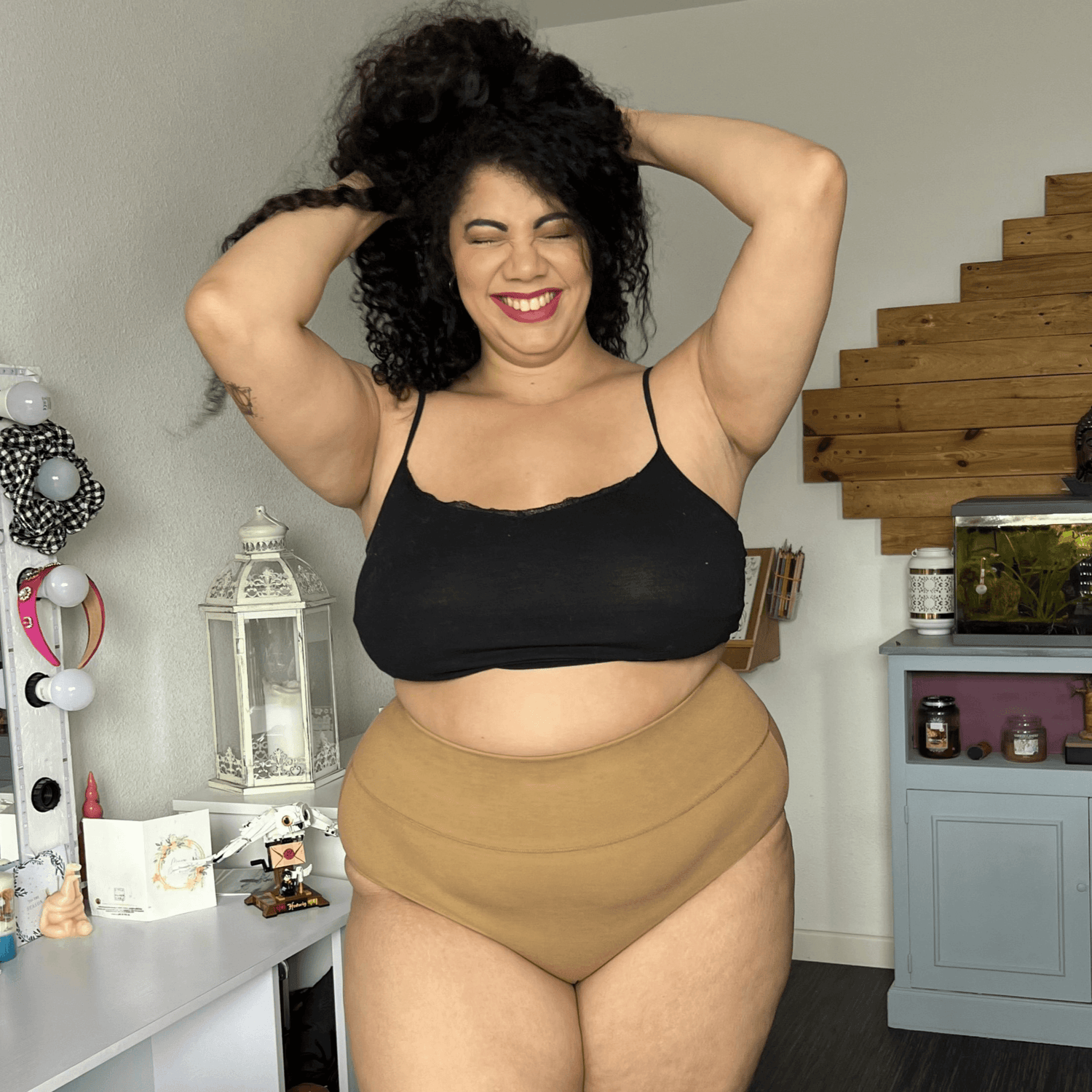 Bio-Baumwolle Vollständiger Slips - Caramel