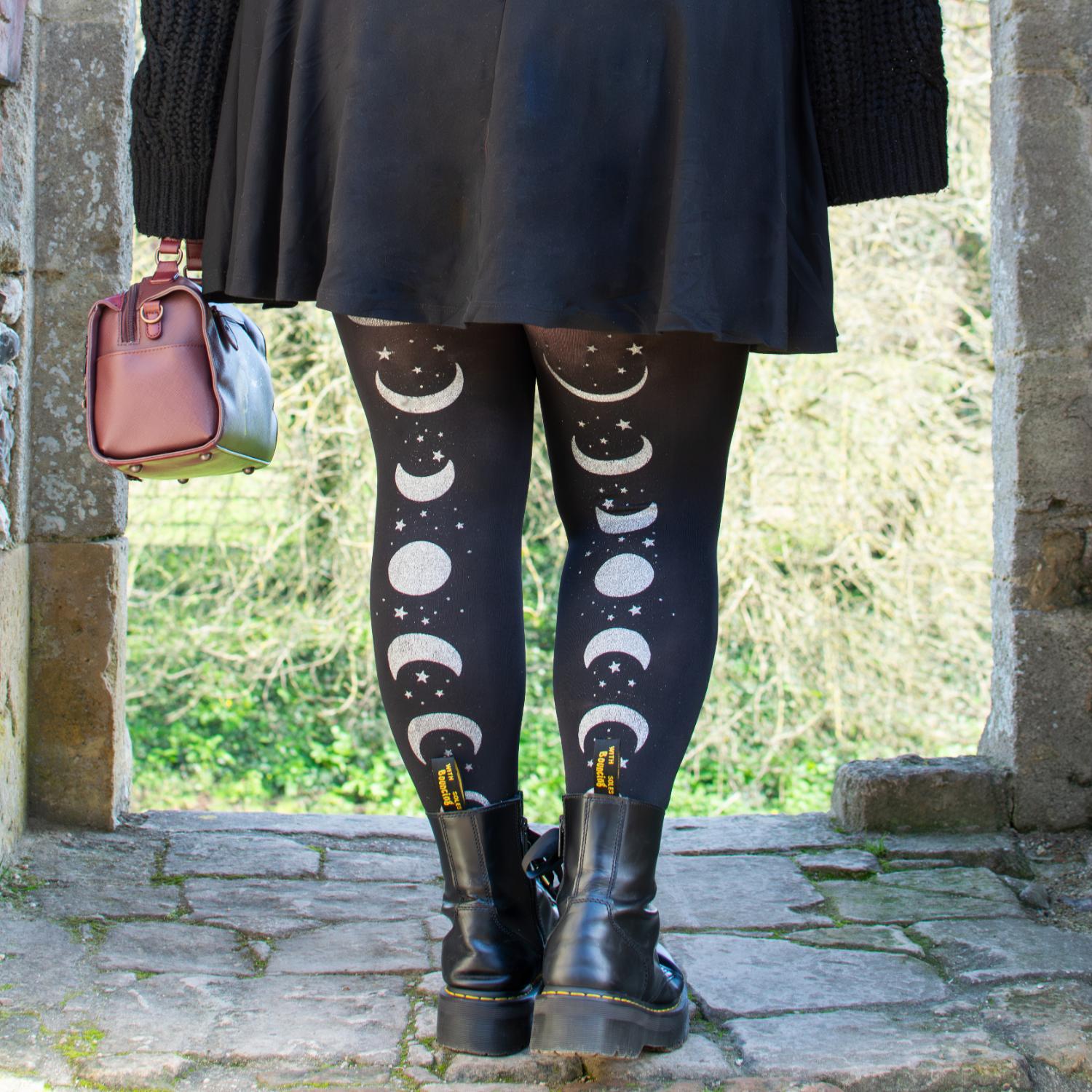 80 Den Blickdichte Strumpfhose - Moon Phases
