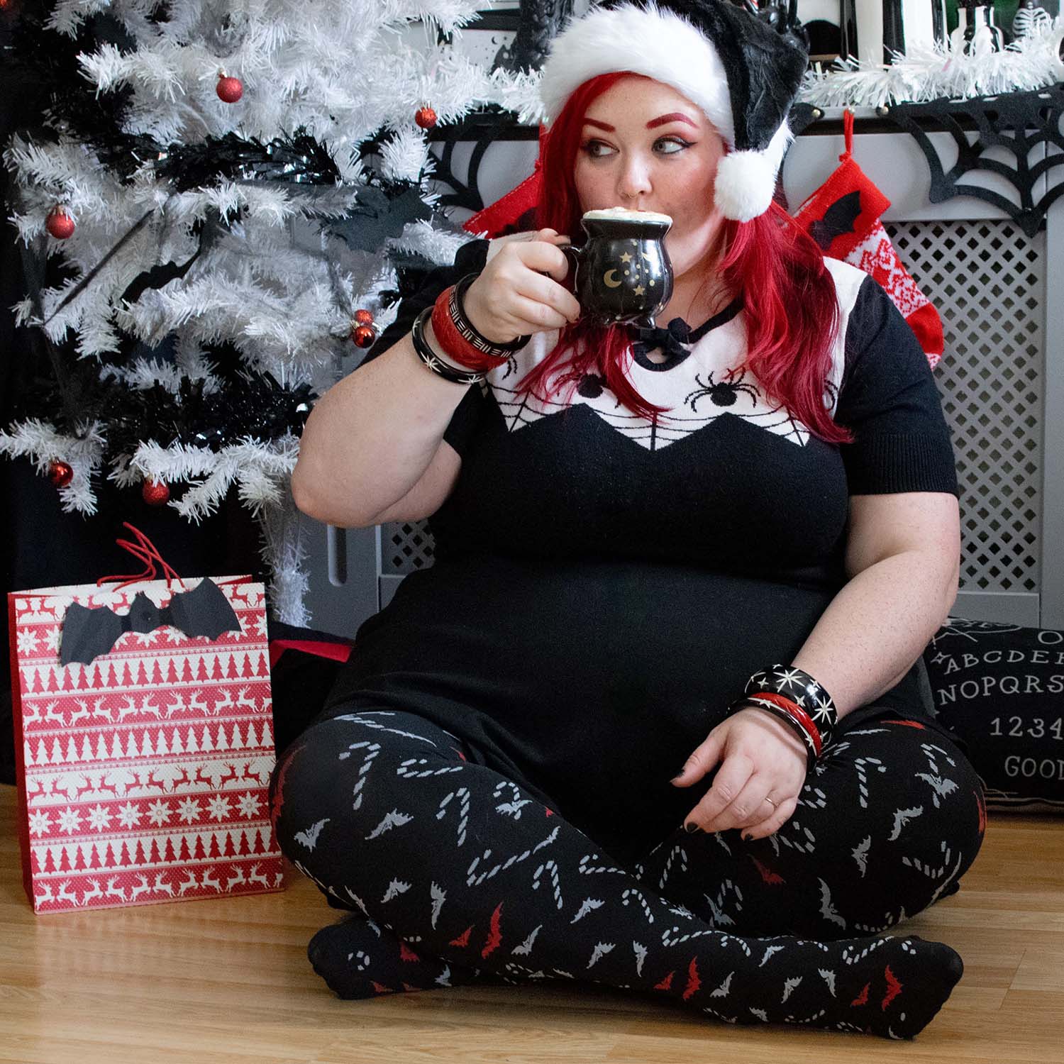 Weihnachts-Strumpfhose - Bad Santa