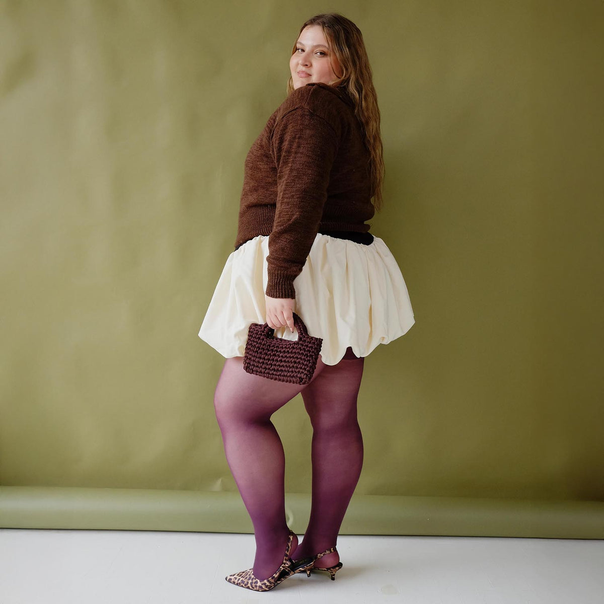 30 Denier Feinstrumpfhosen - Plum
