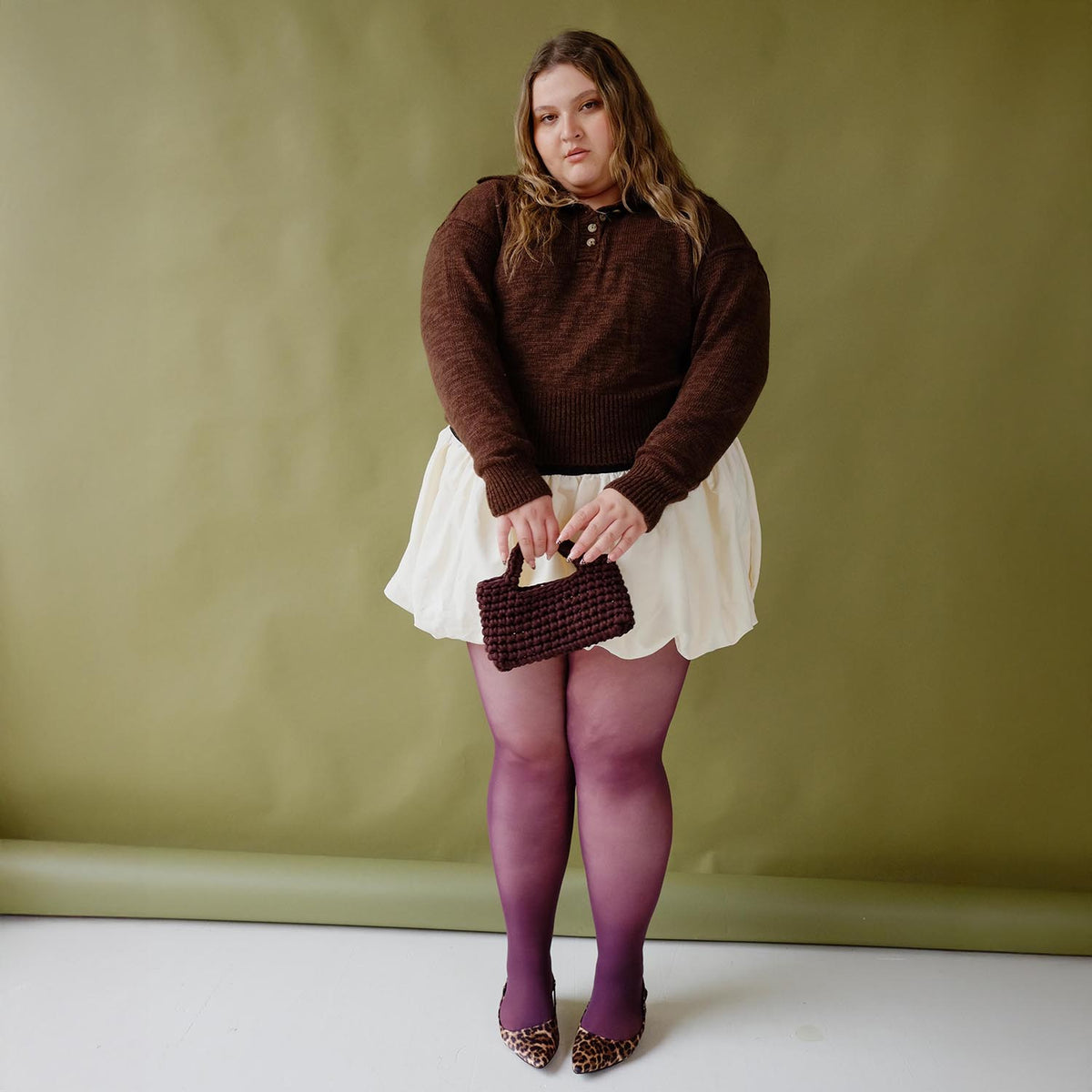 30 Denier Feinstrumpfhosen - Plum