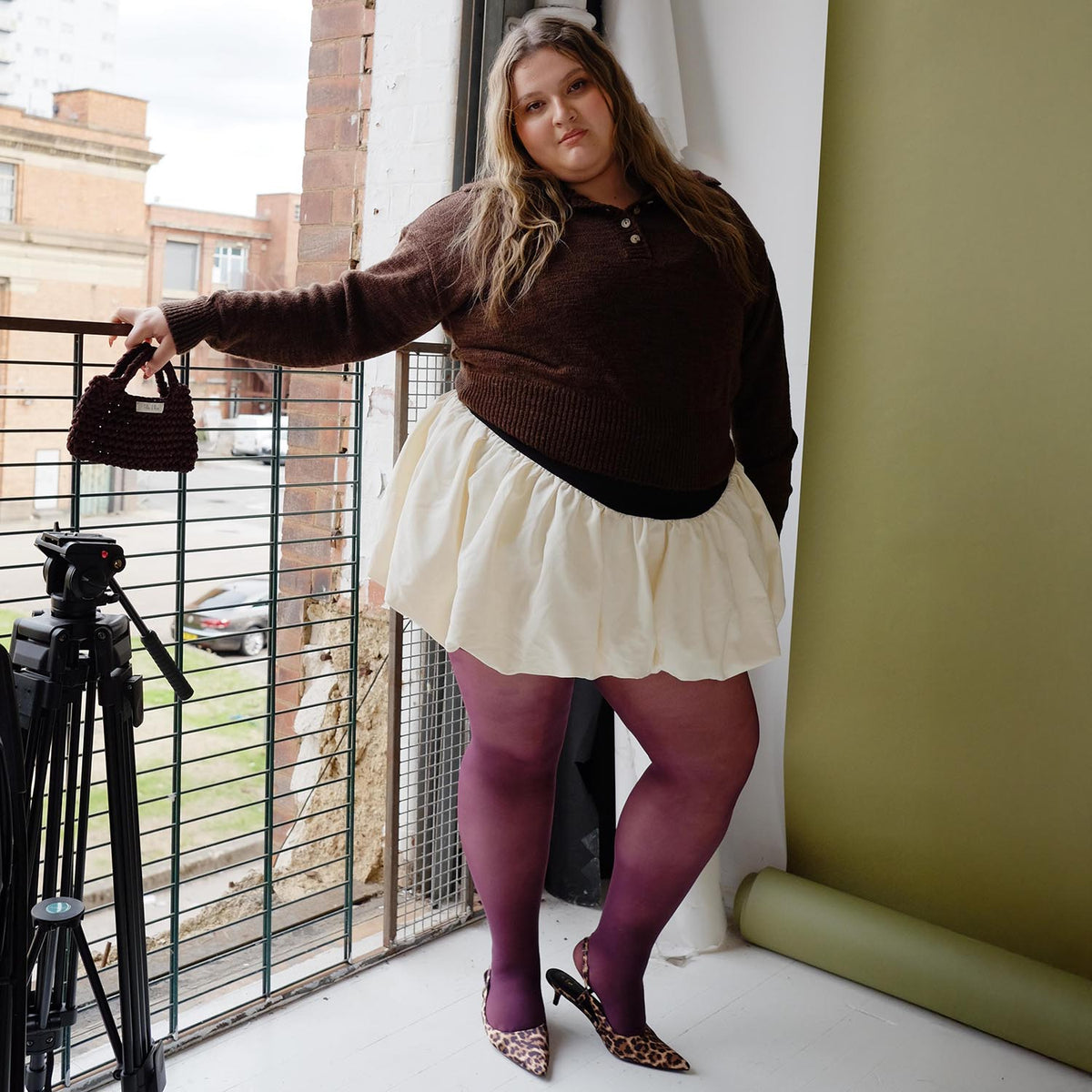 30 Denier Feinstrumpfhosen - Plum