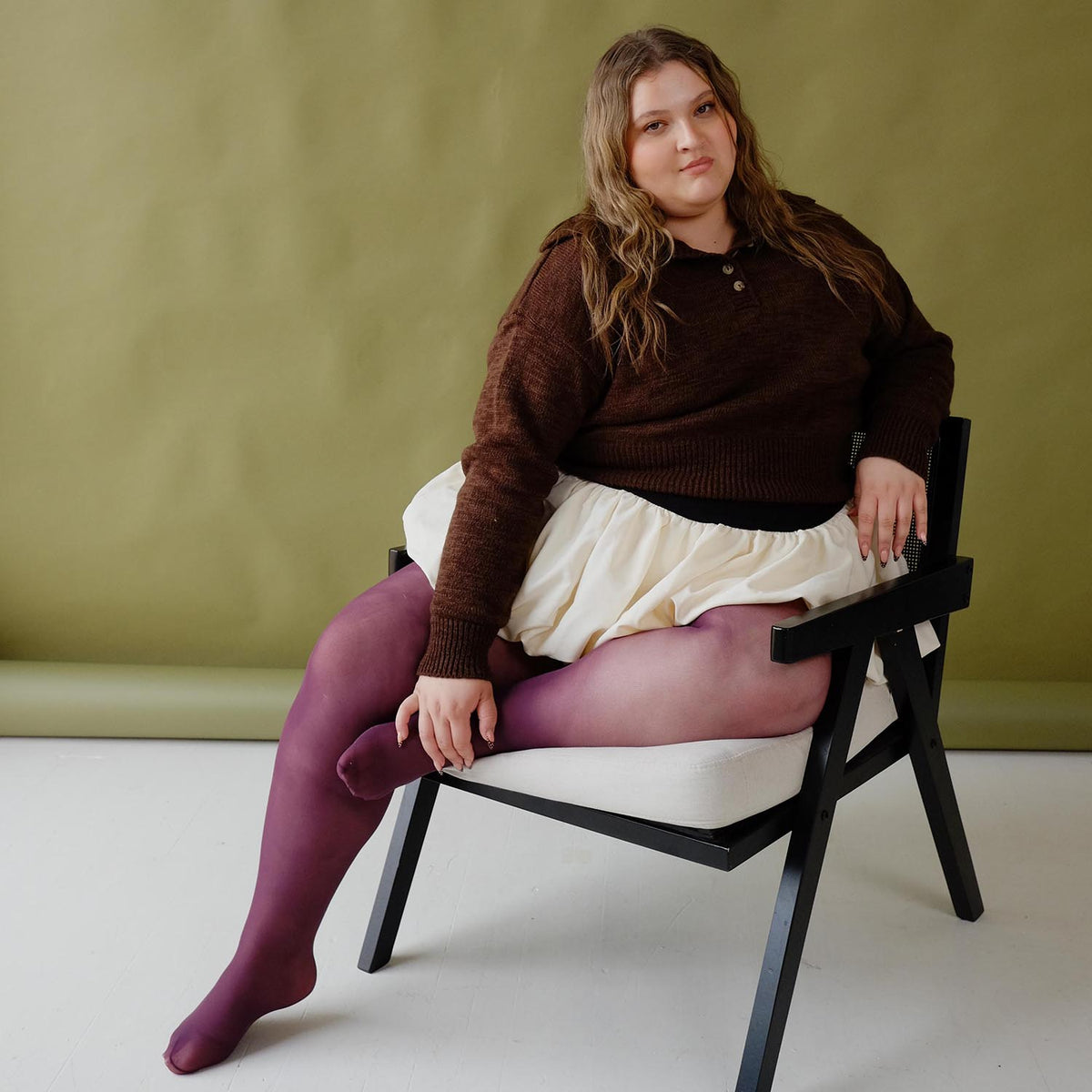 30 Denier Feinstrumpfhosen - Plum