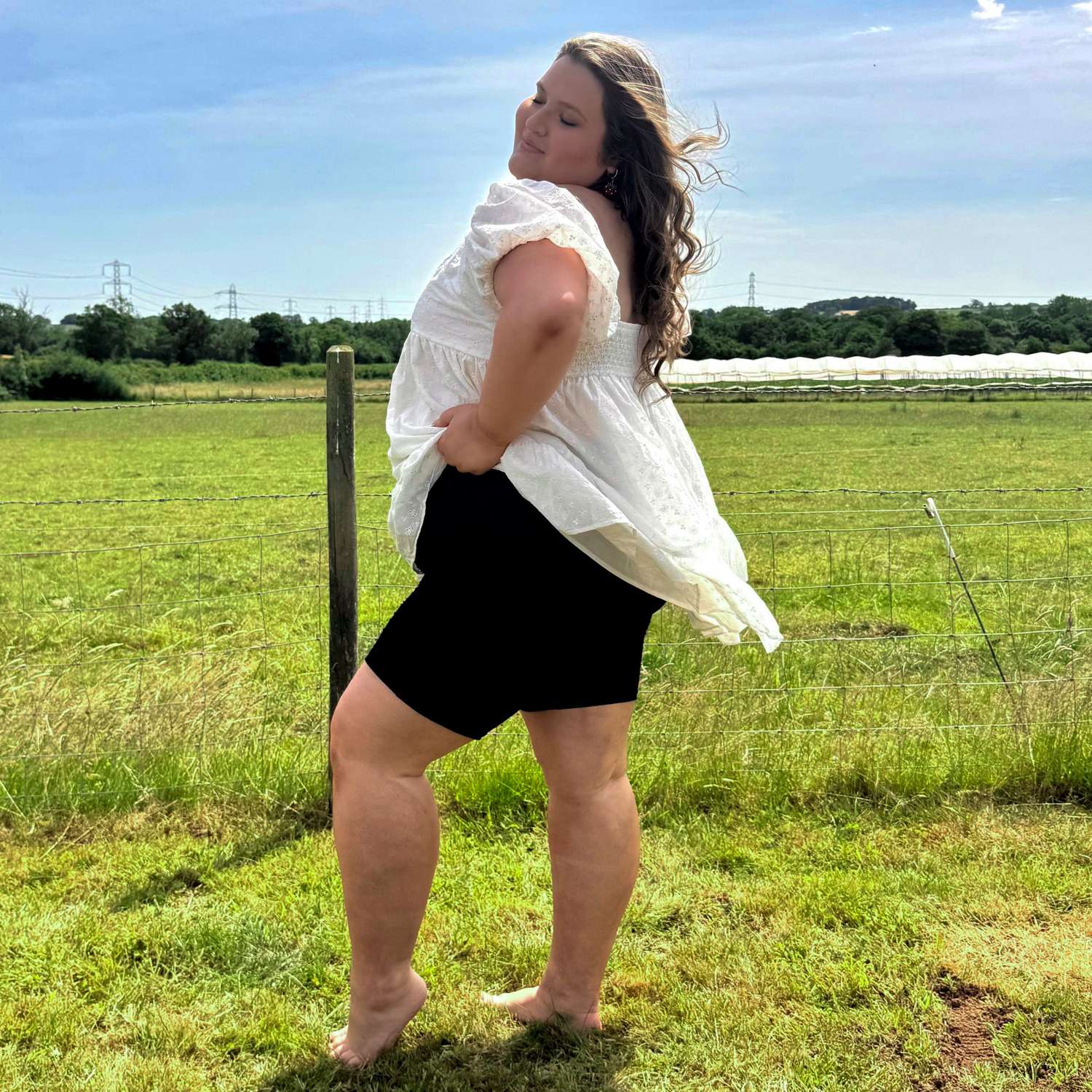 Chub Rub Shorts aus Naturfaser – Schwarz