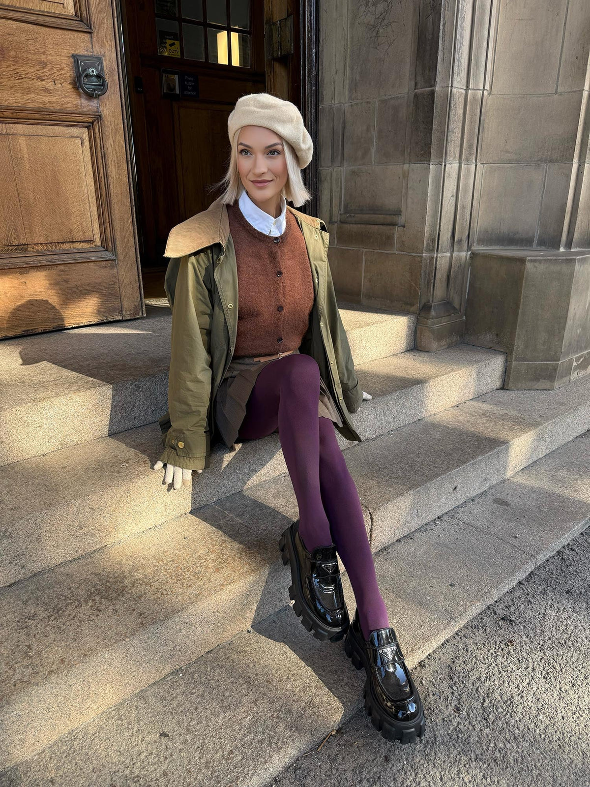 120 Denier Strumpfhosen - Plum