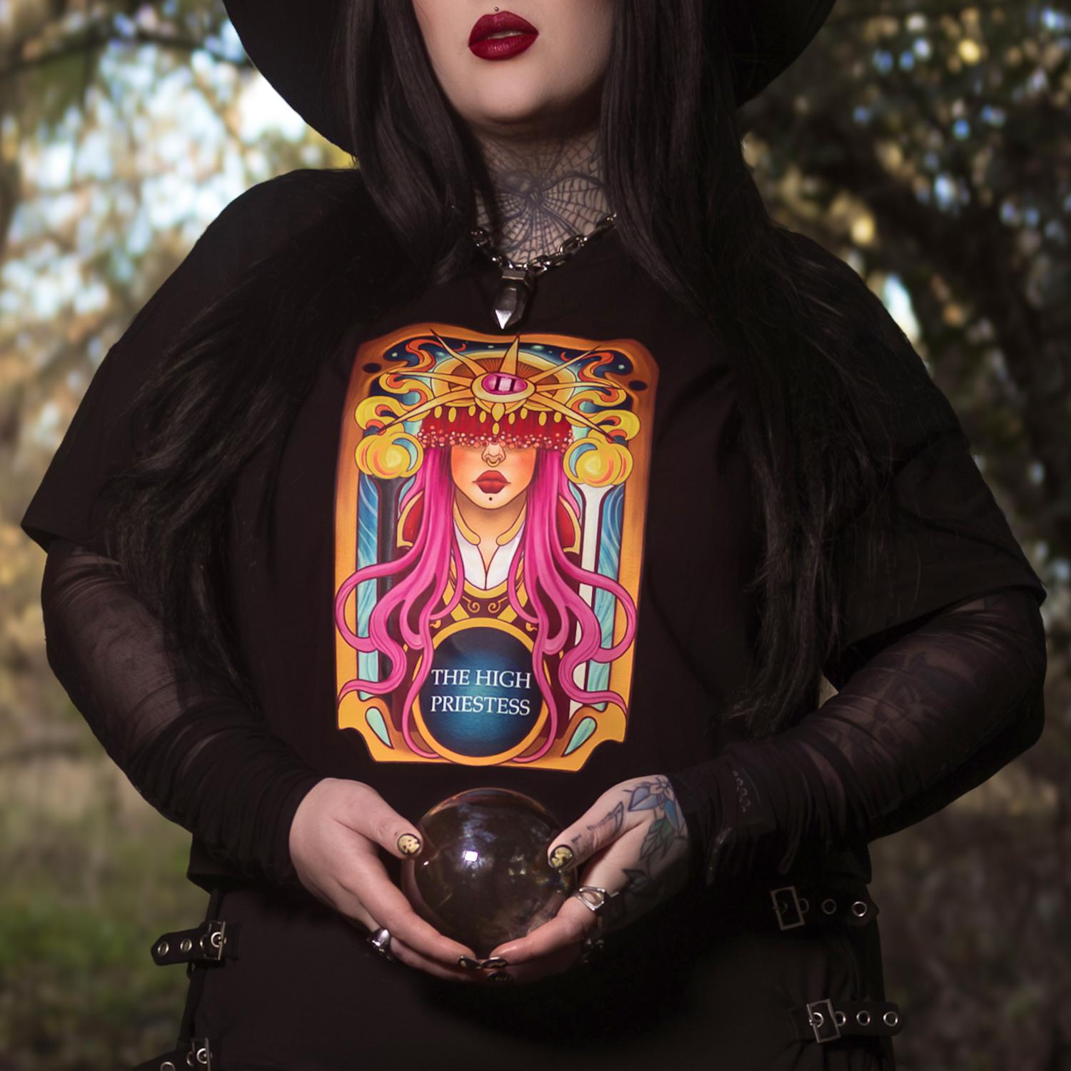 Major Arcana Boxy Tee - II Die Hohepriesterin