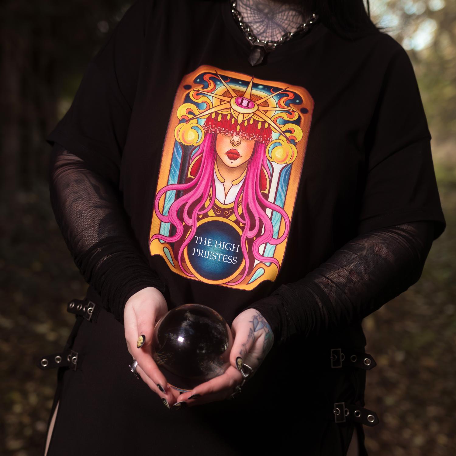 Major Arcana Boxy Tee - II Die Hohepriesterin
