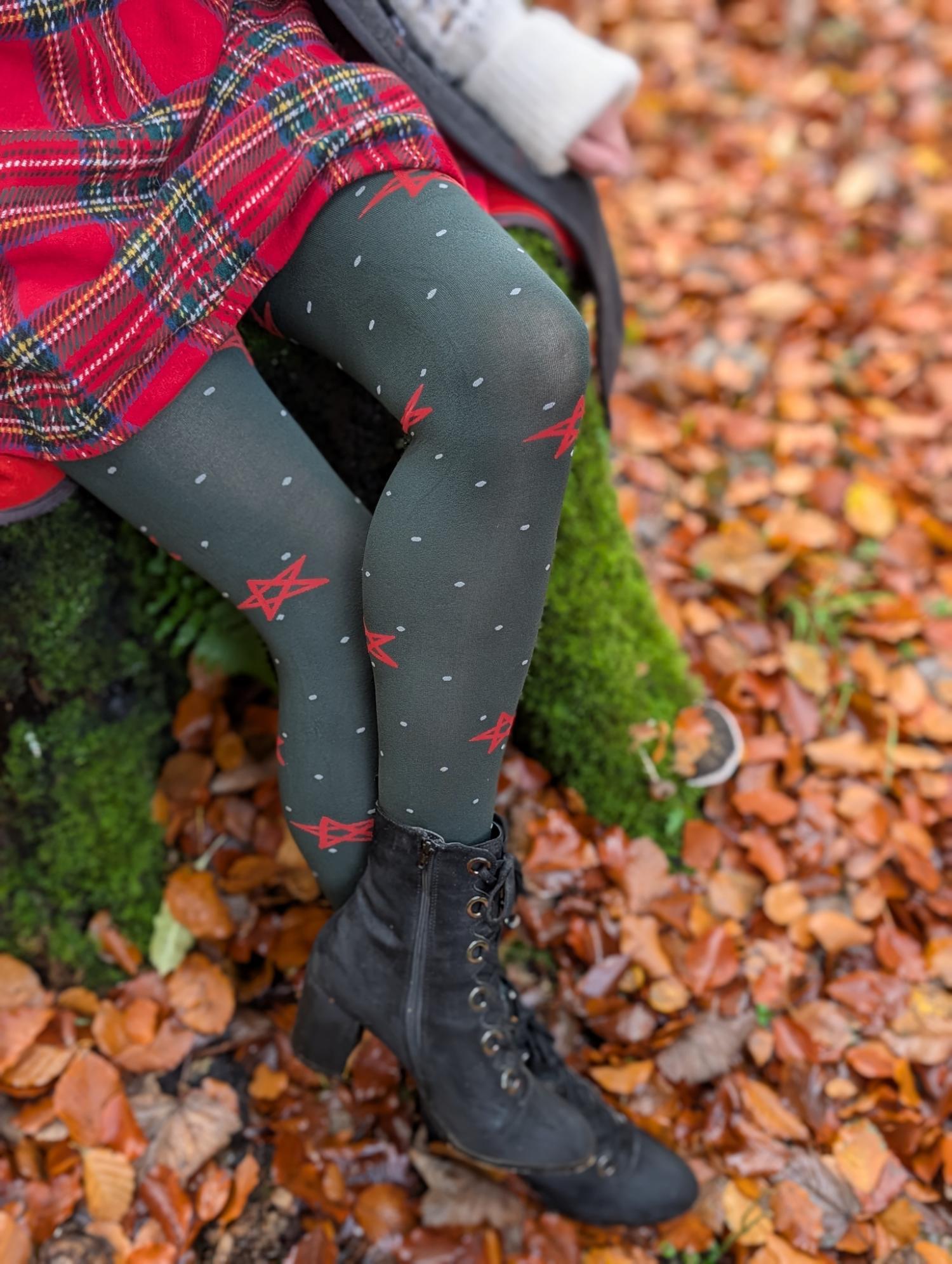 Weihnachts-Strumpfhose - Woodland Magick