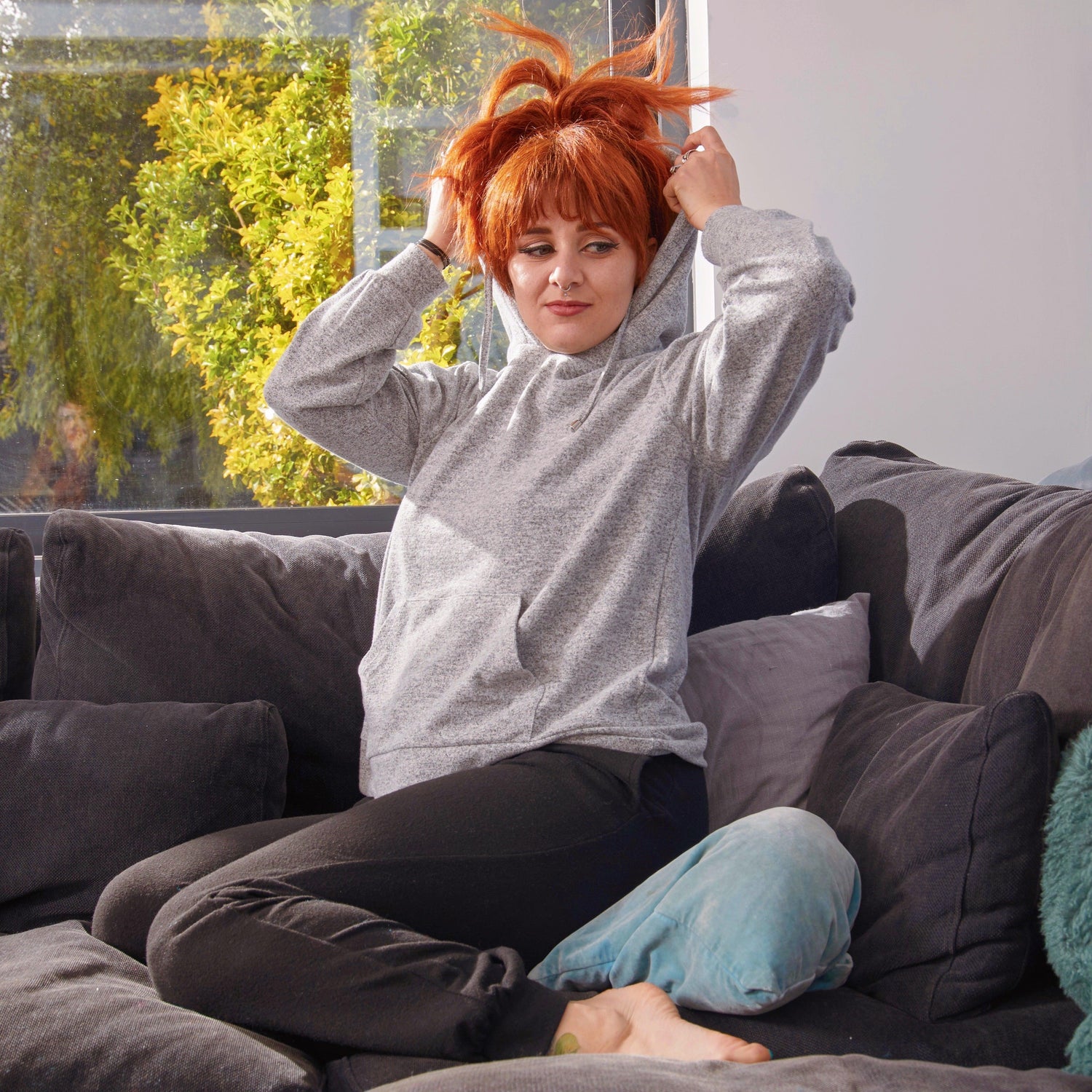 Bluza z kapturem - Heather Grey