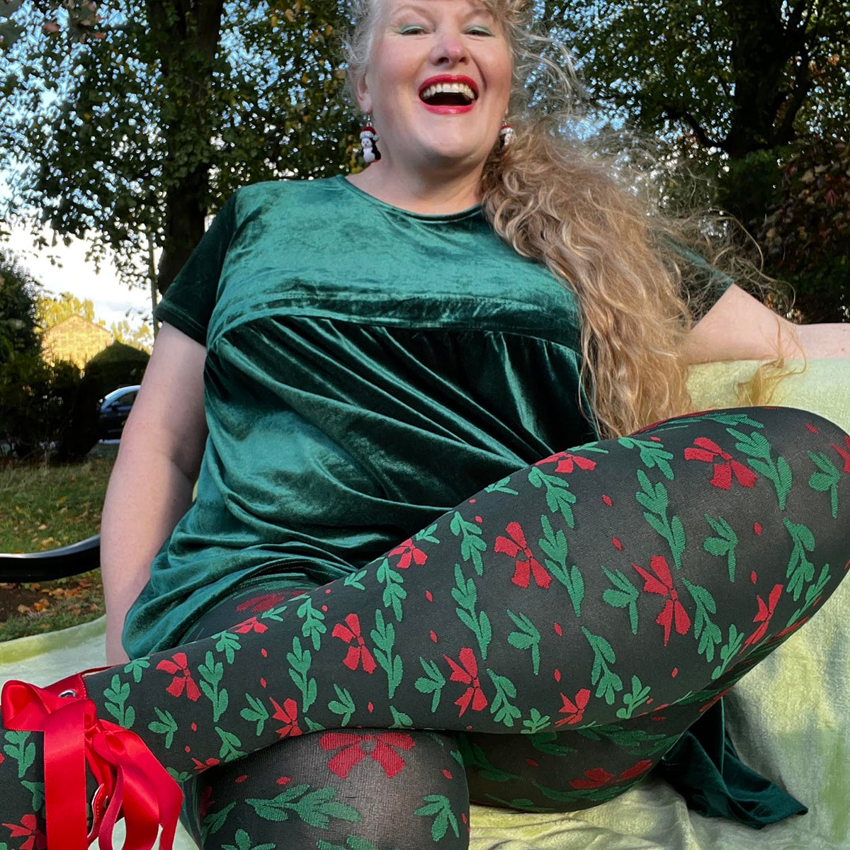 Holly Dolly Strumpfhose - Crocodile