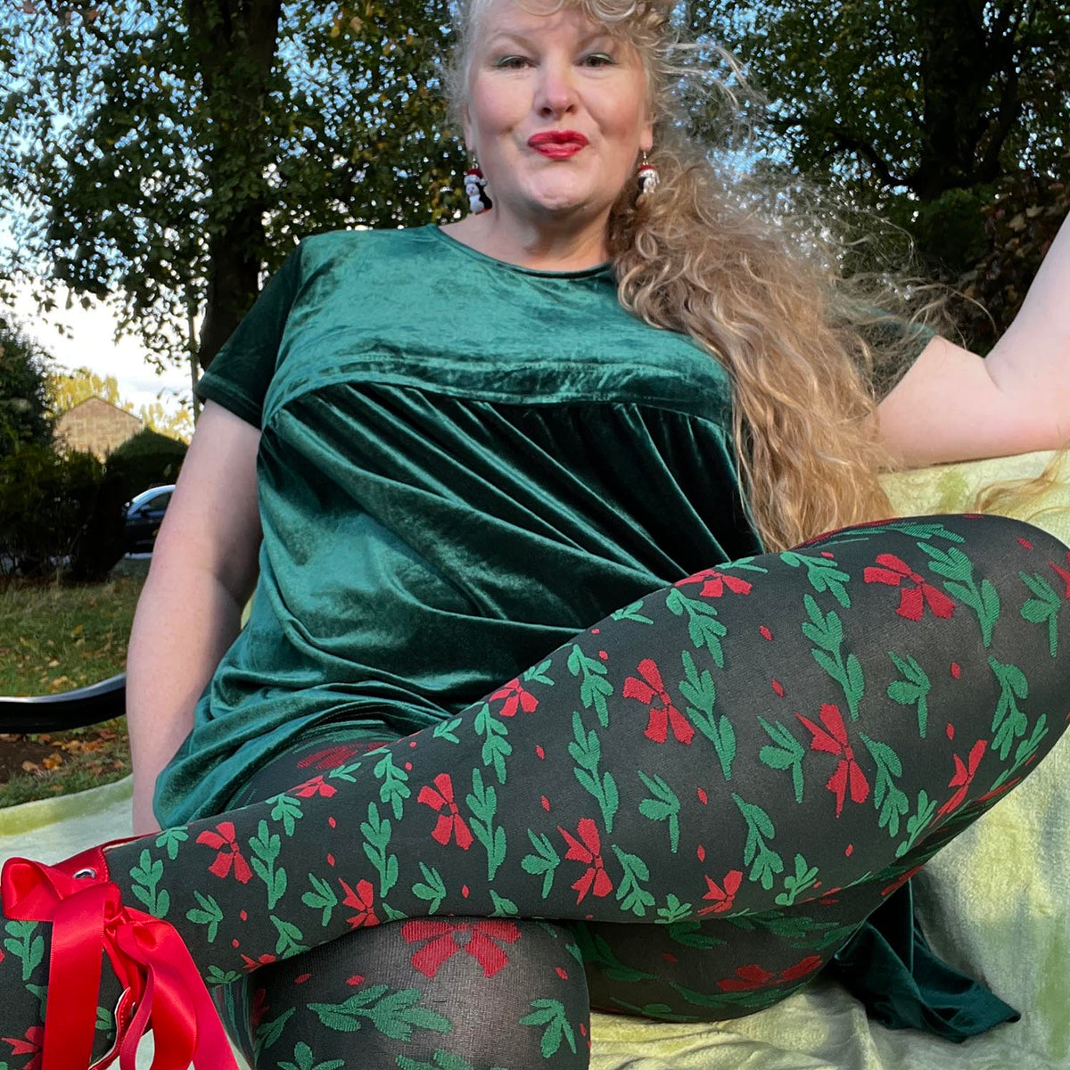 Holly Dolly Strumpfhose - Crocodile