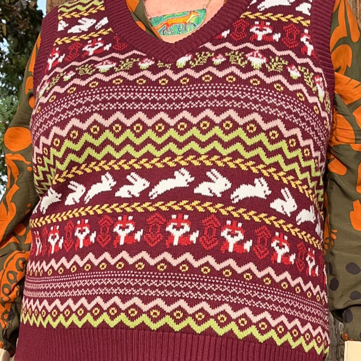 Fair Isle Pullunder – Woodland Adventure – Mehrfarbig