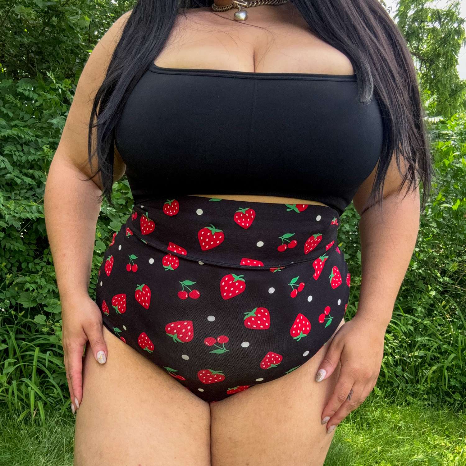 Fruity Super High Waist Slip – Schwarz