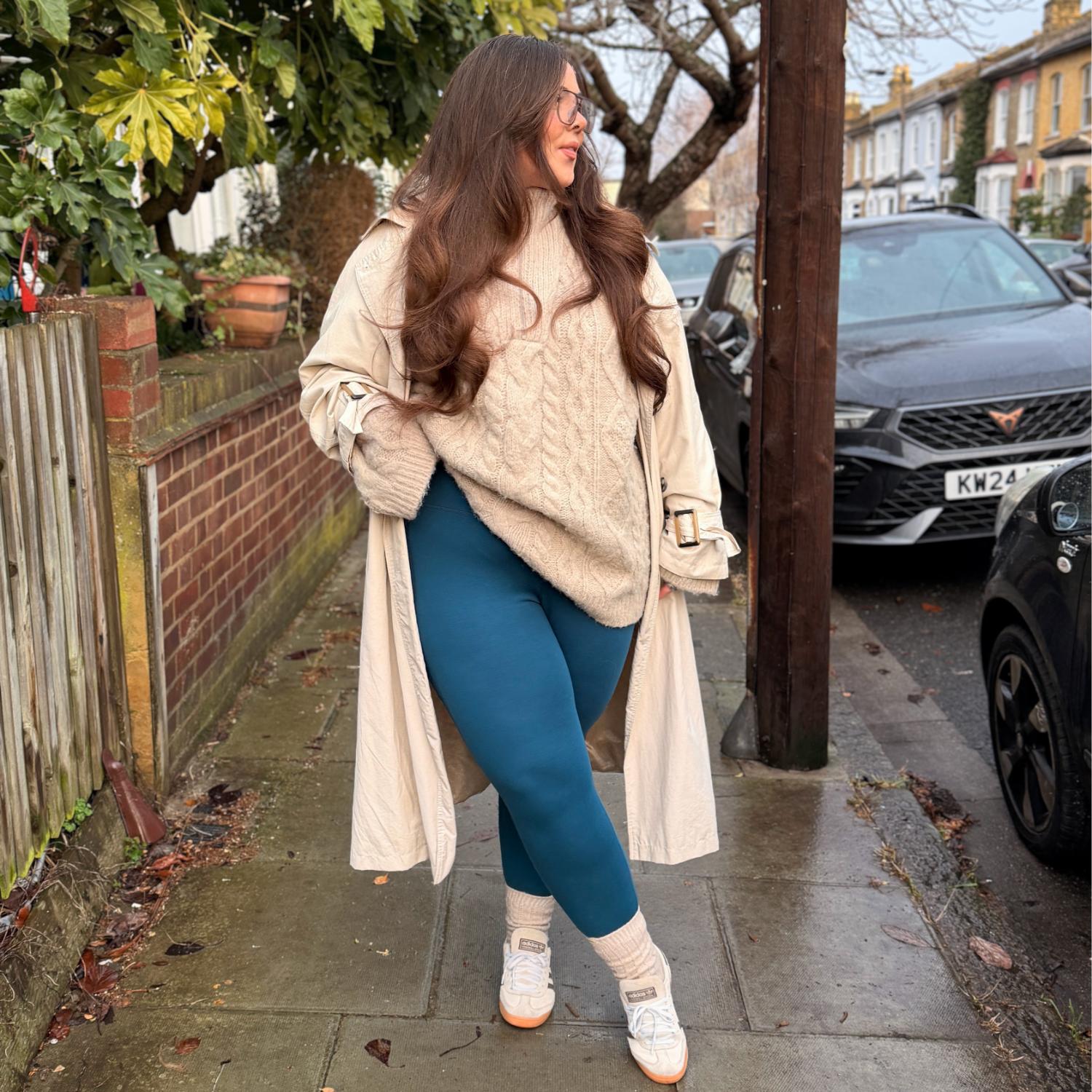 Squat-Proof Leggings - Bone China