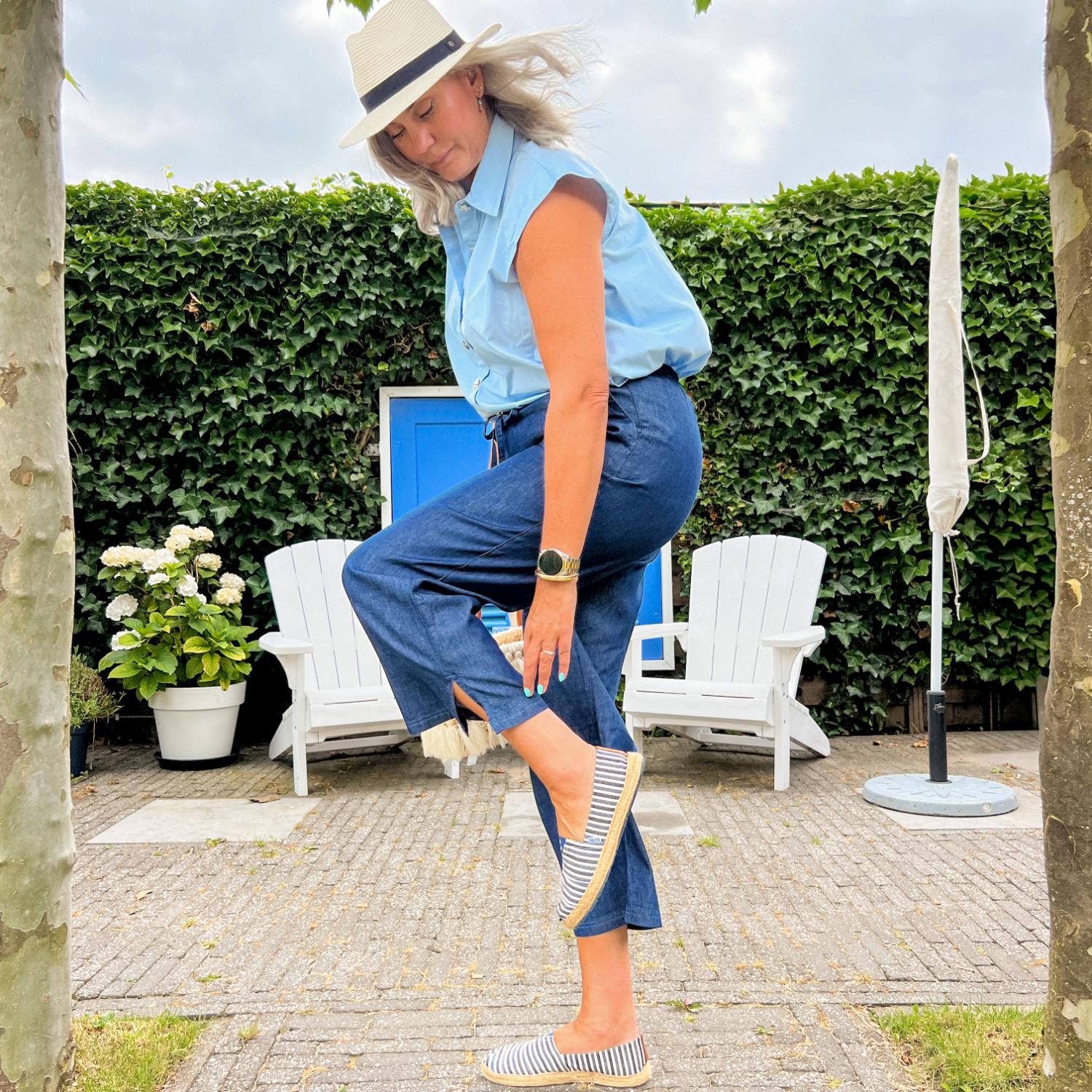 Entspannte Chambray-Hose – Denim